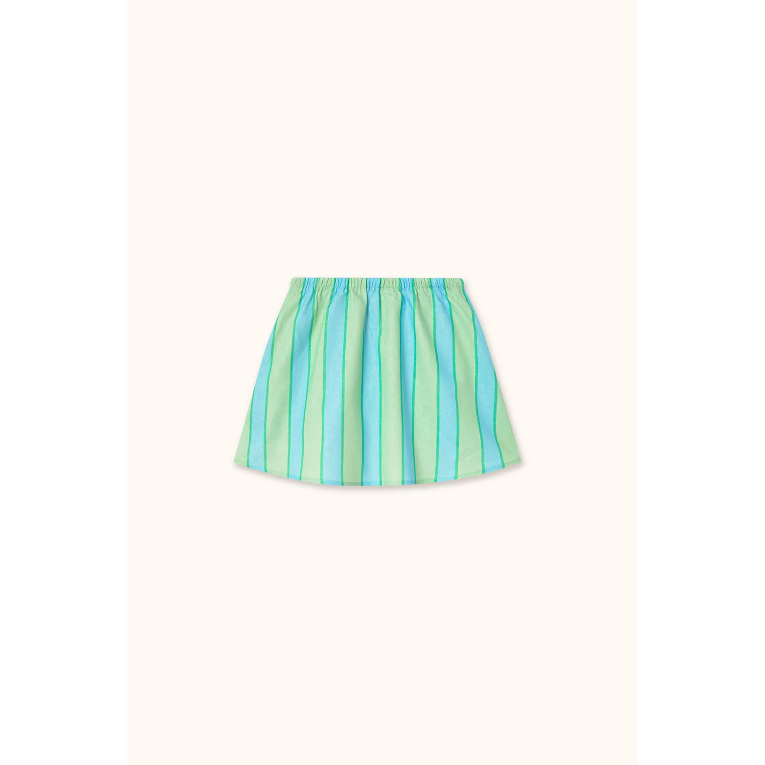 Tiny Cottons Washed Emerald Retro Stripes Skirt - Image 3
