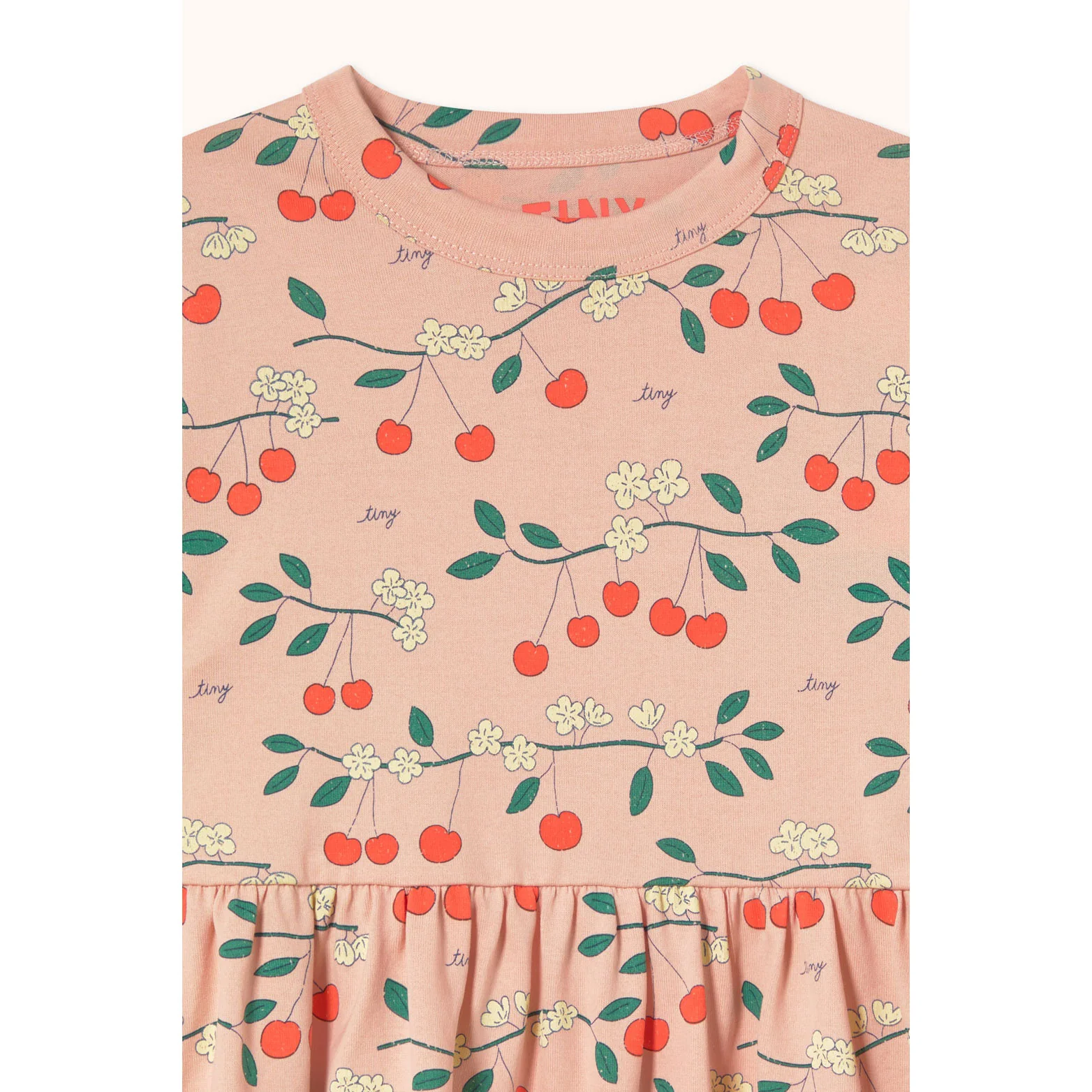 Tiny Cottons Wild Rose Cherry Trees Dress - Image 3