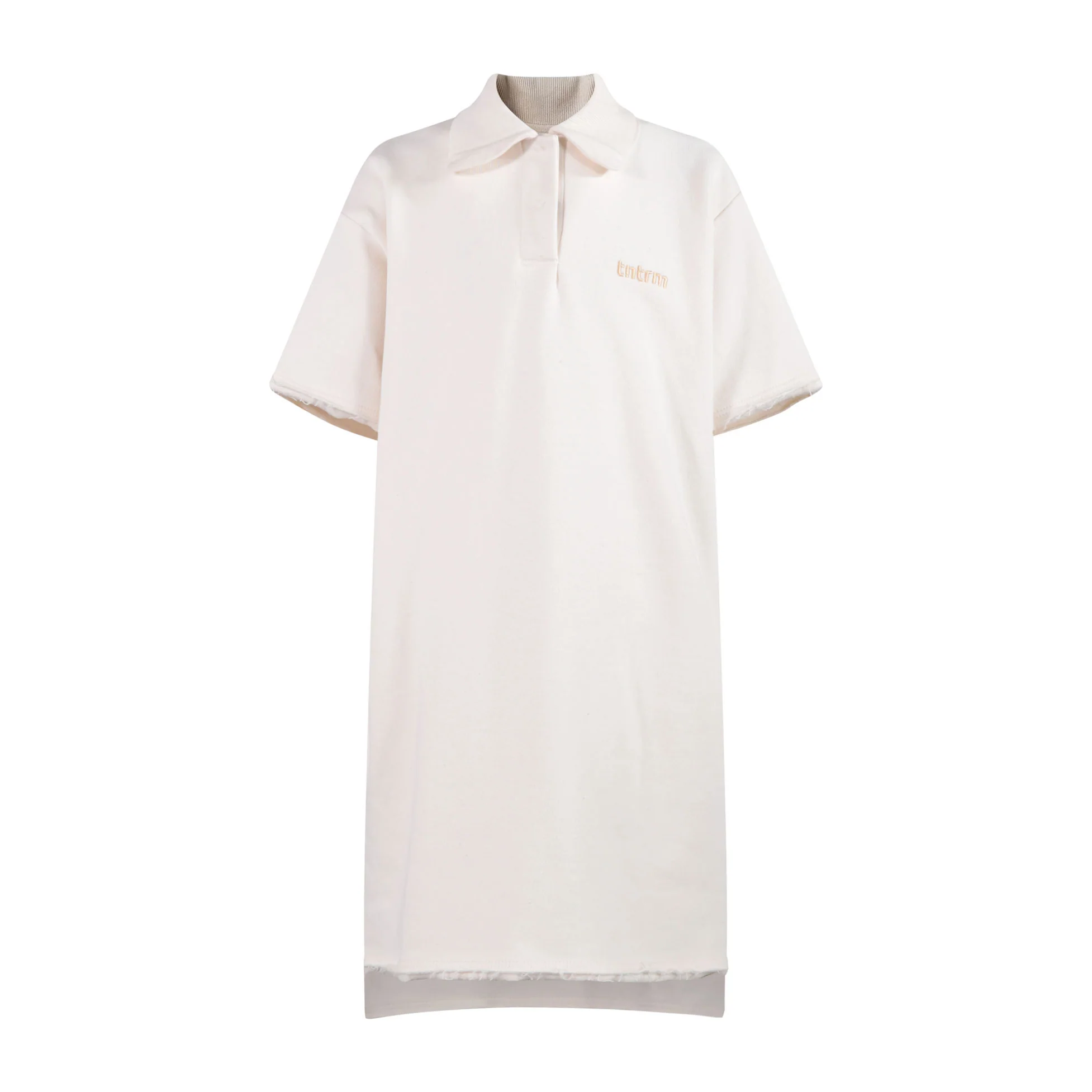 tntrm Off White Sweat T-Shirt Dress