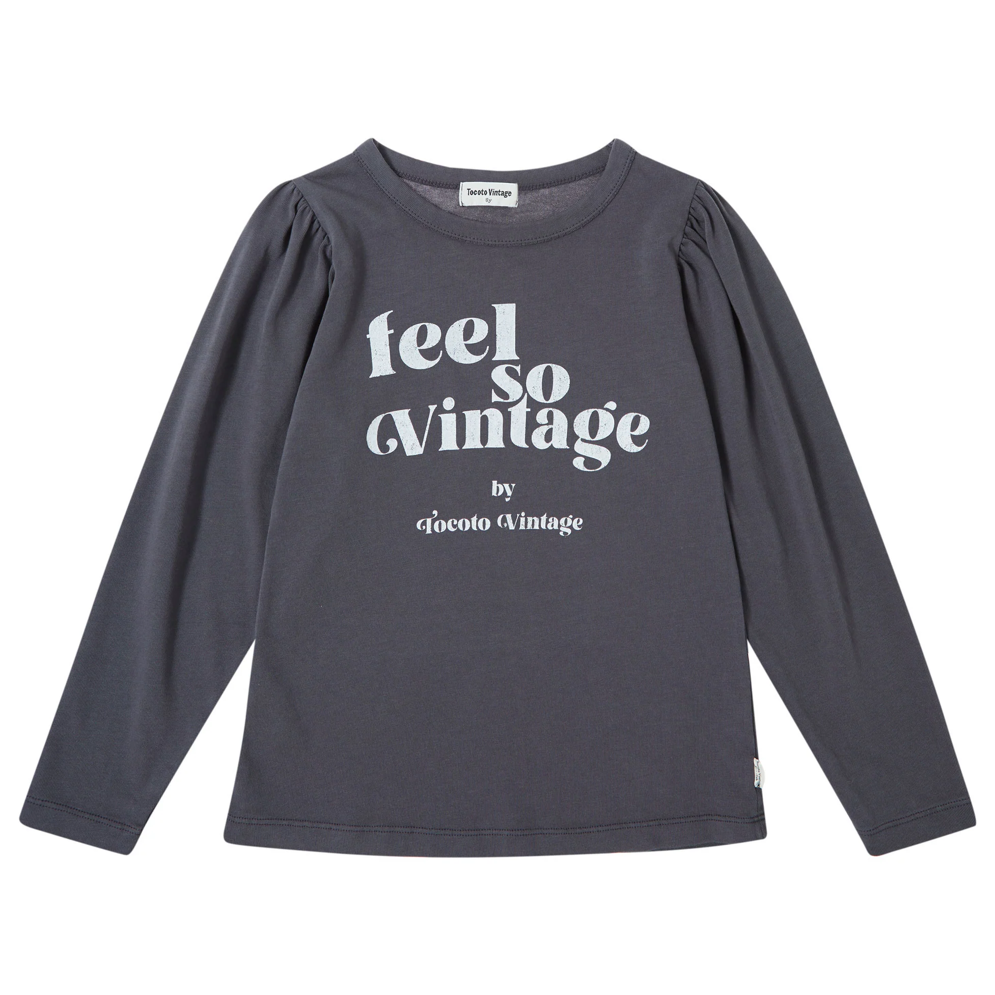 Tocoto Vintage Dark Grey Feel So Vintage T-Shirt