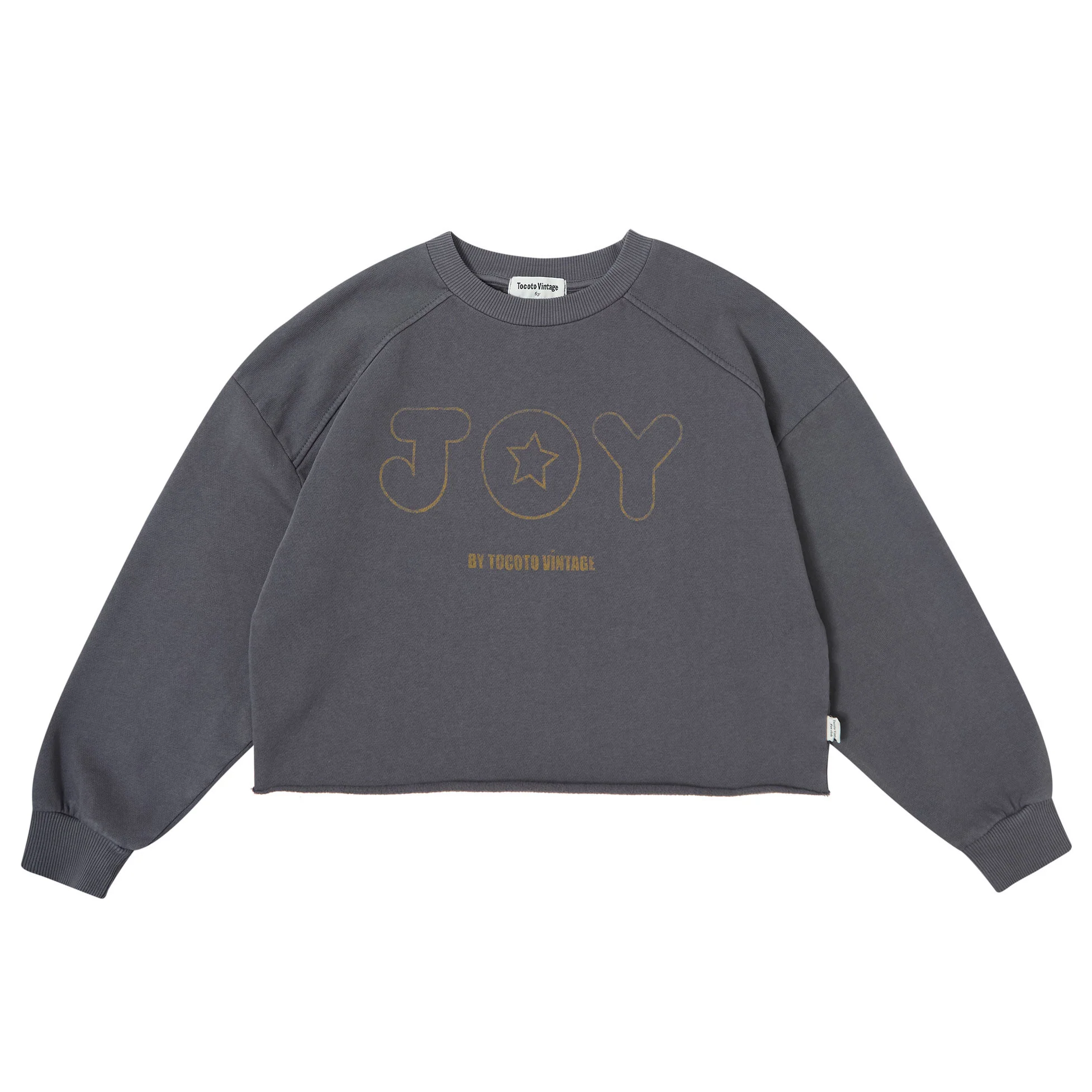 Tocoto Vintage Dark Grey JOY Oversized Sweatshirt