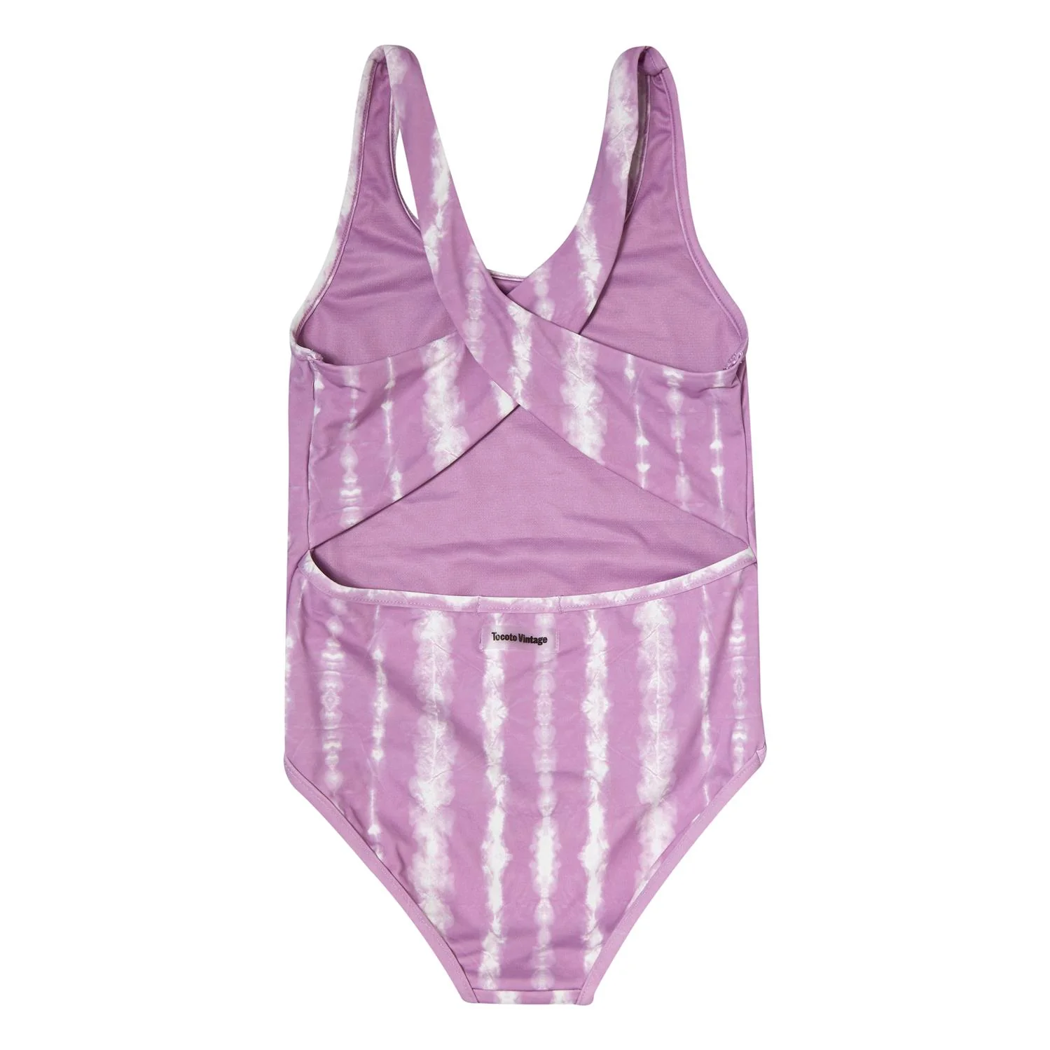 Tocoto Vintage Lavender Tye Dye Swimsuit - Image 2