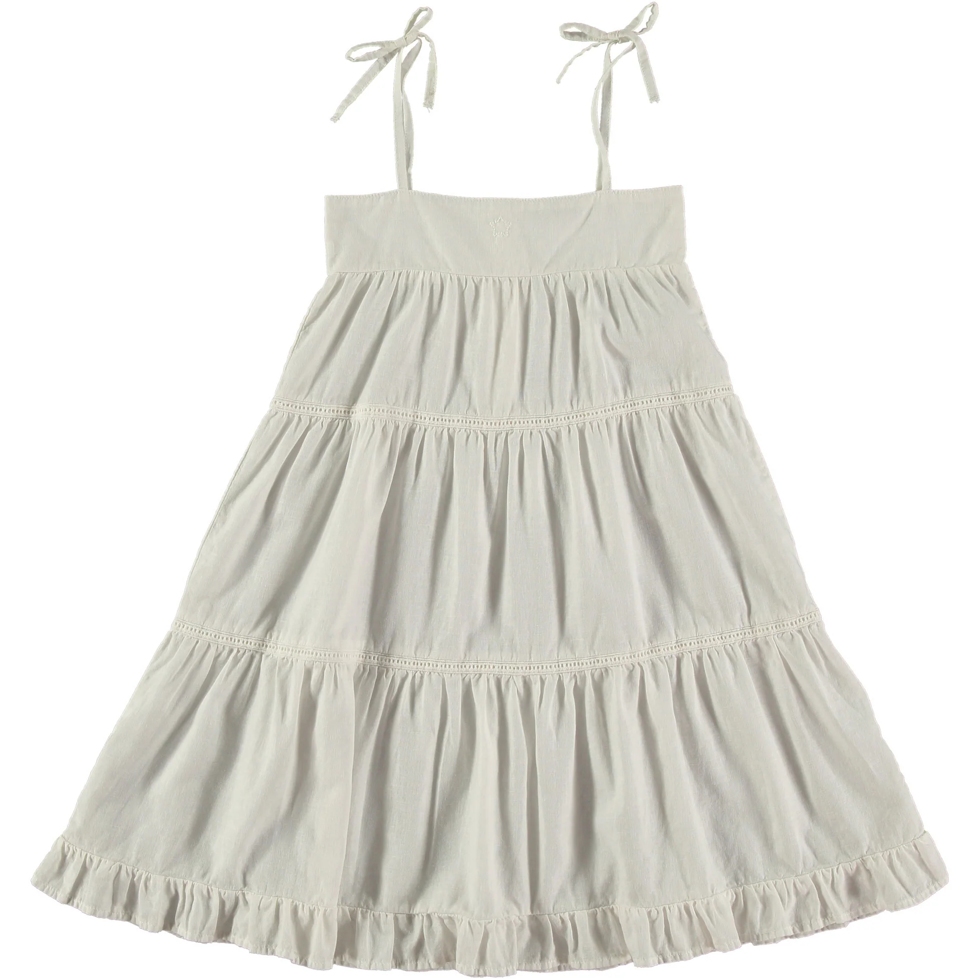 Tocoto Vintage Off White Lace Midi Jumper Dress