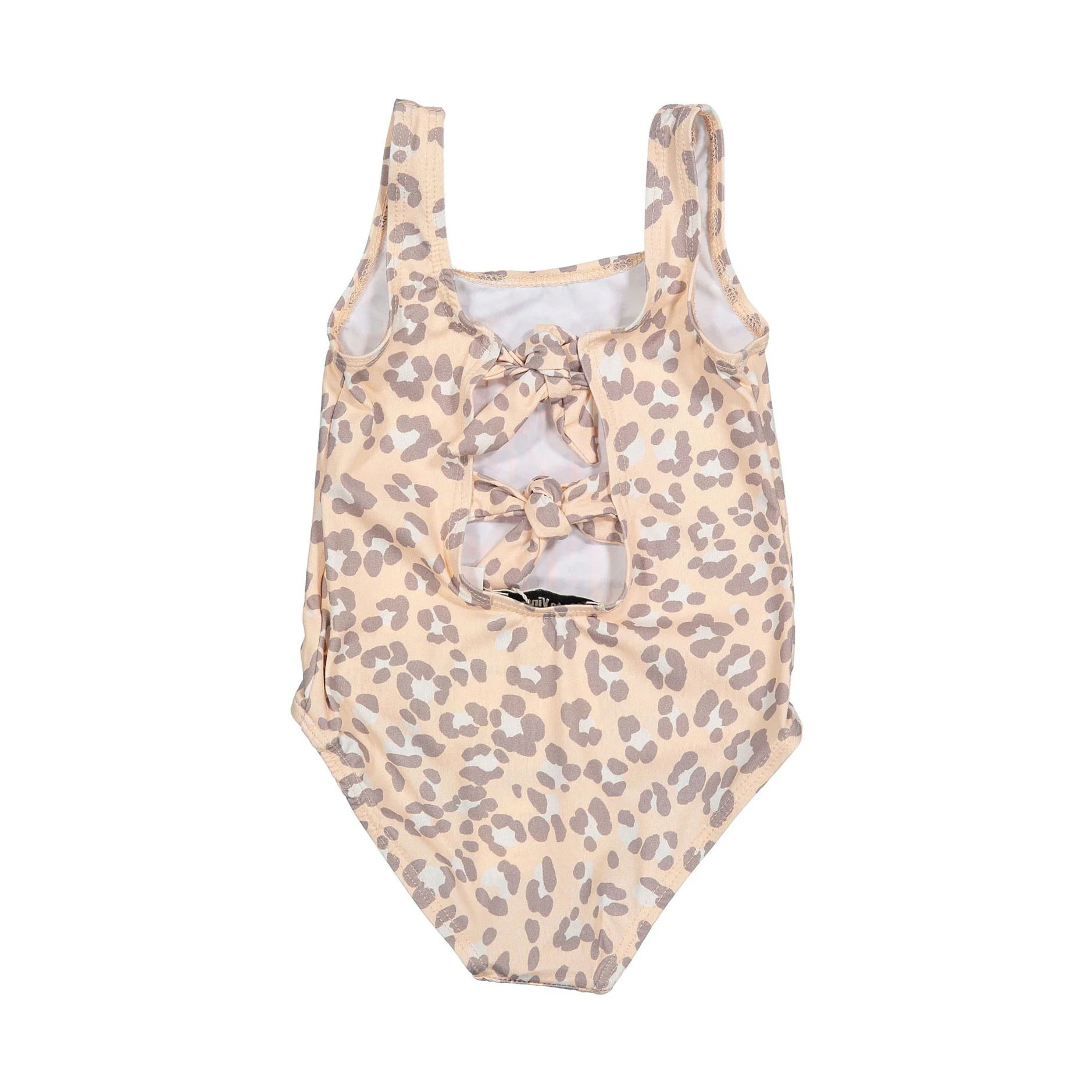 Tocoto Vintage Pink Animal Print 1976 Baby Swimsuit - Image 2