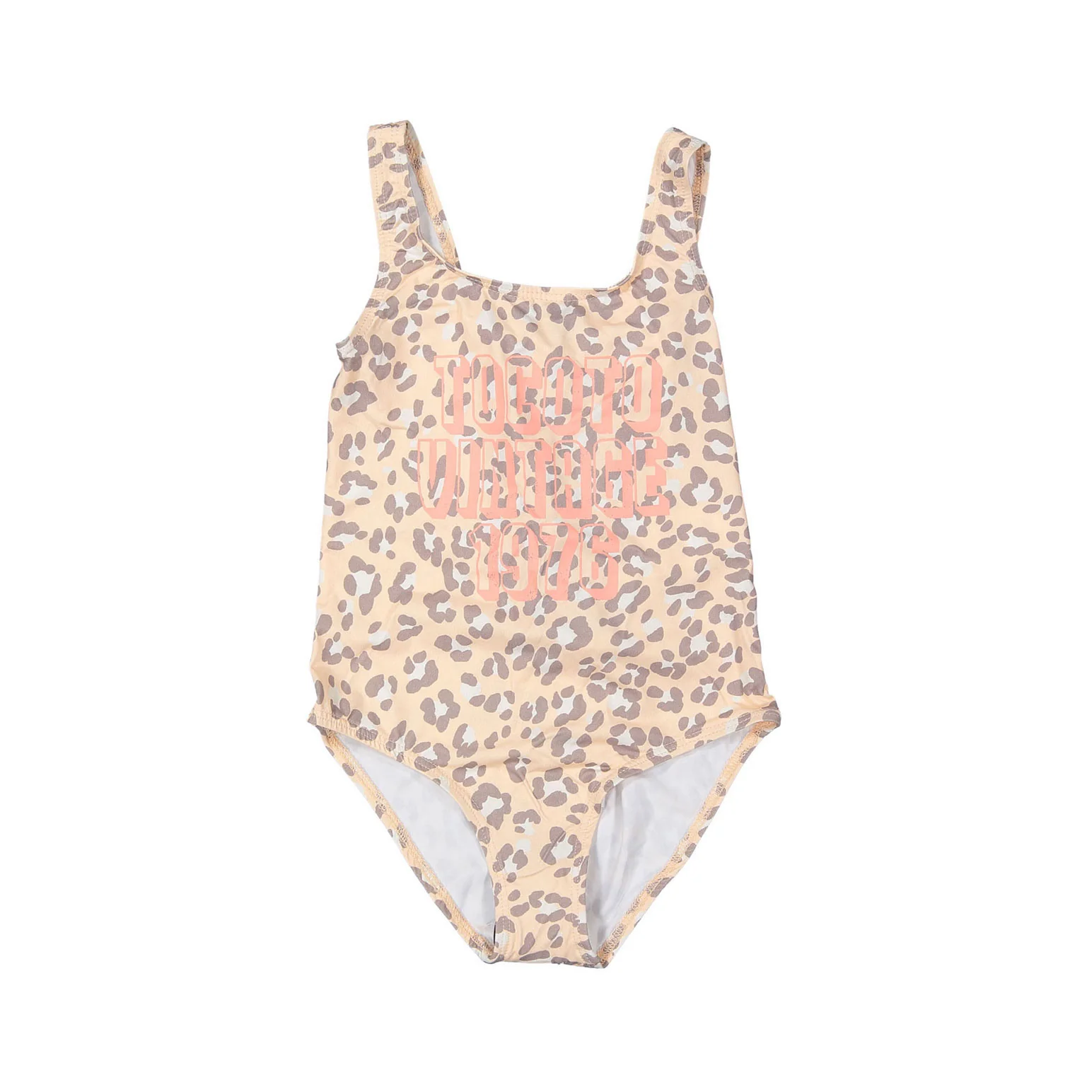 Tocoto Vintage Pink Animal Print 1976 Swimsuit