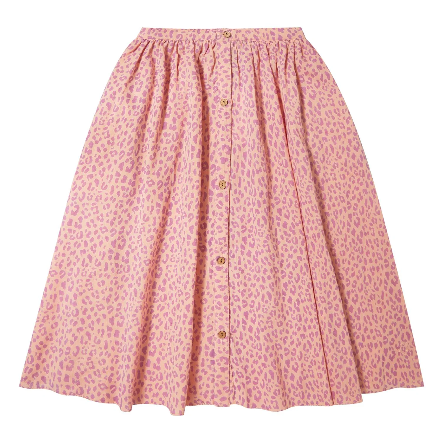 Tocoto Vintage Pink Animal Print Long Skirt