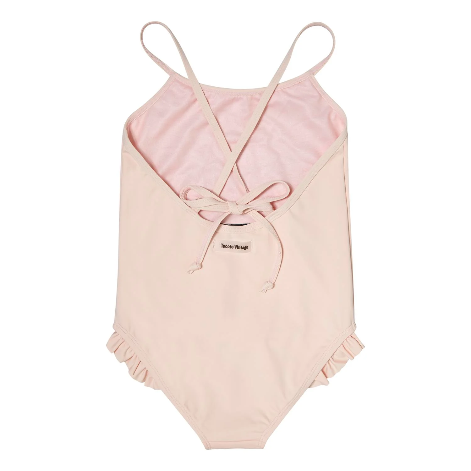 Tocoto Vintage Pink Cherry Camp Swimsuit - Image 2