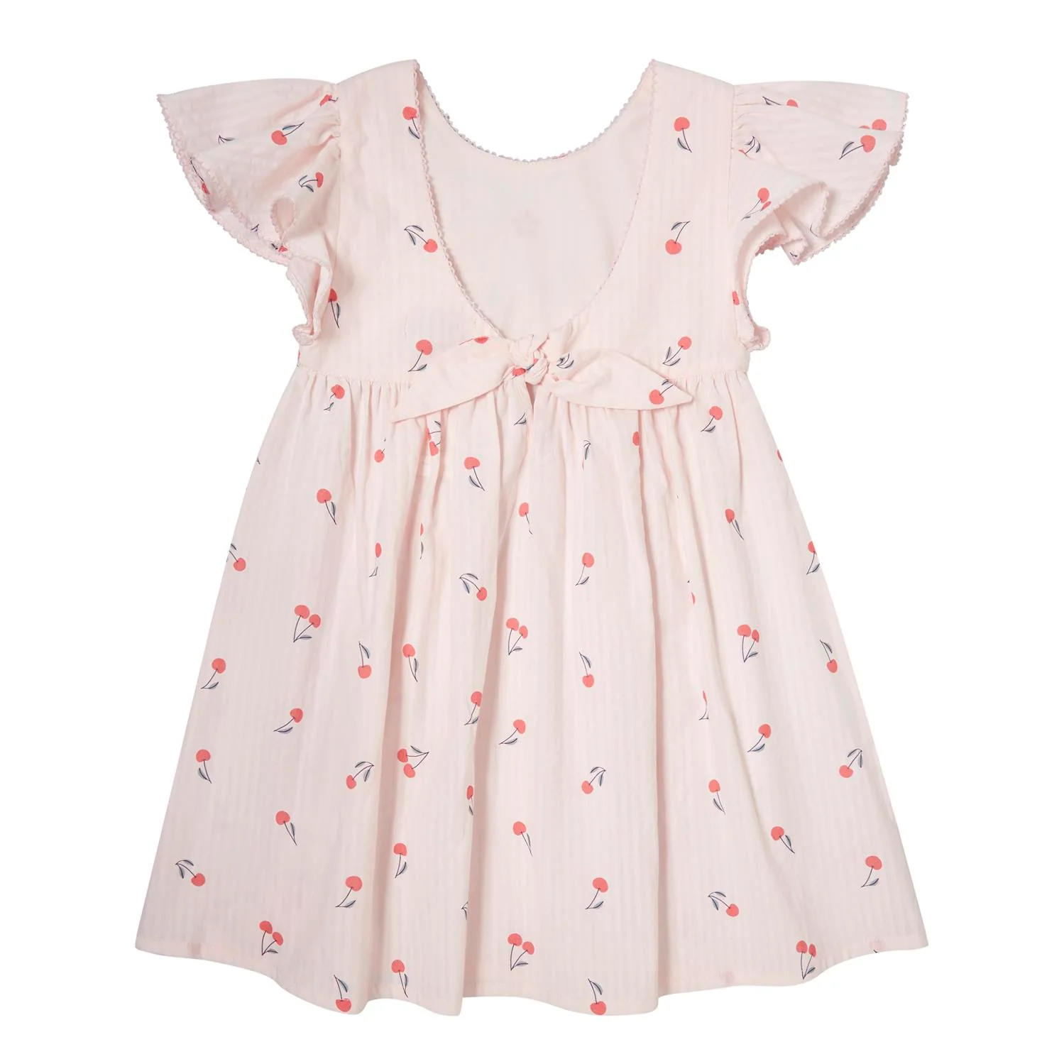 Tocoto Vintage Pink Cherry Print Dress - Image 3
