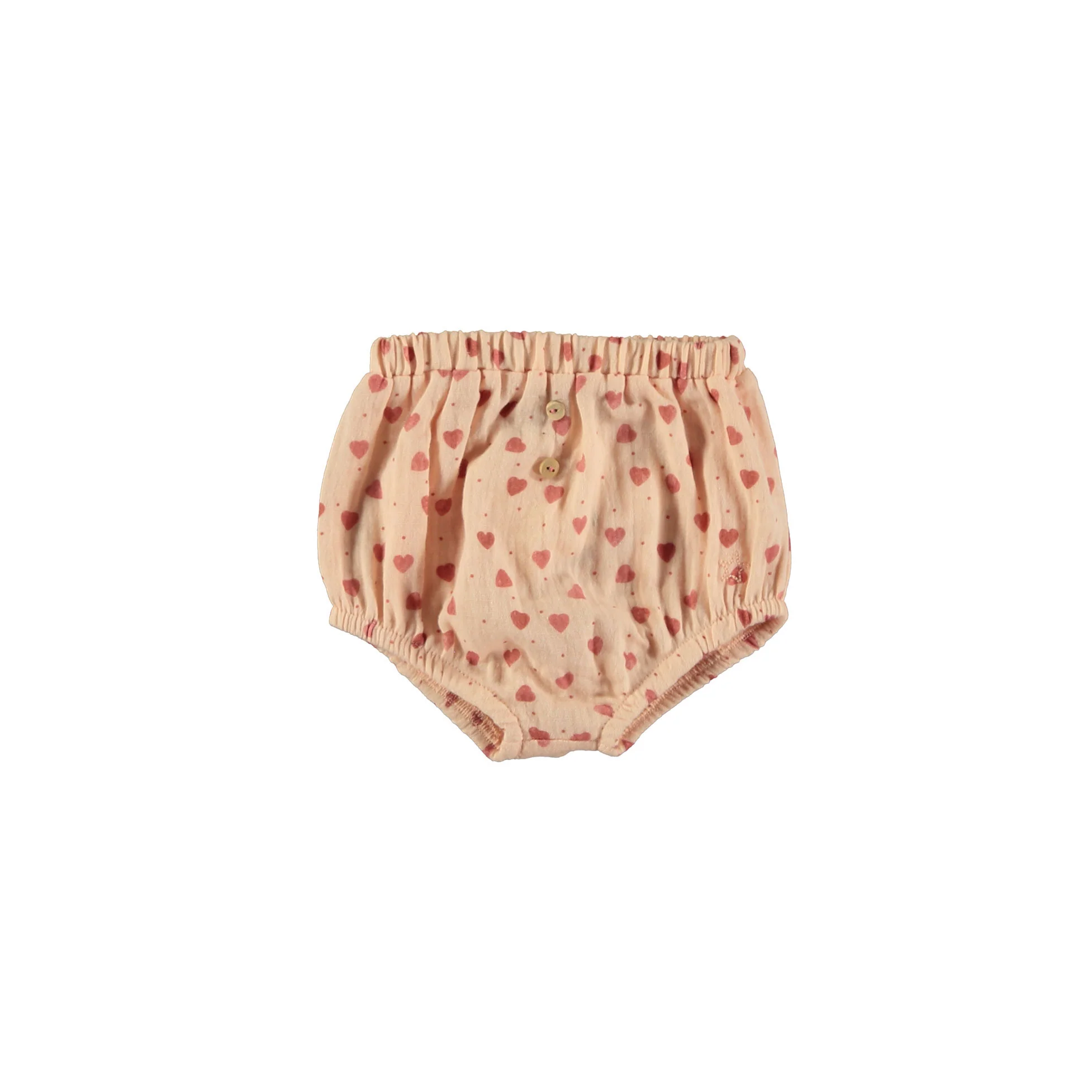 Tocoto Vintage Pink Heart Print Baby Bloomers