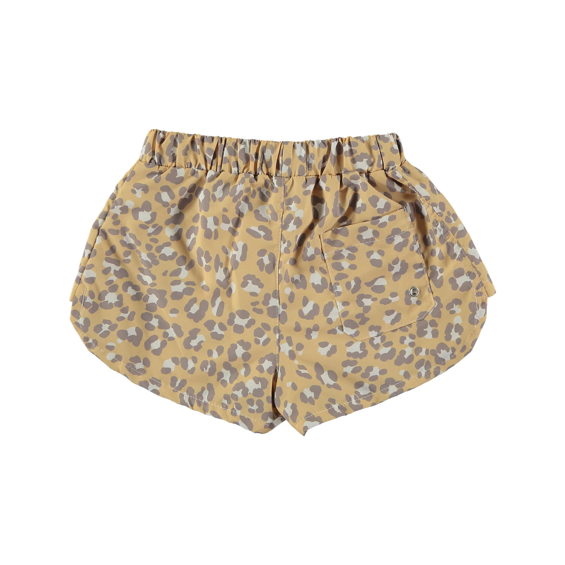 Tocoto Vintage Yellow Animal Print Swim Shorts - Image 2