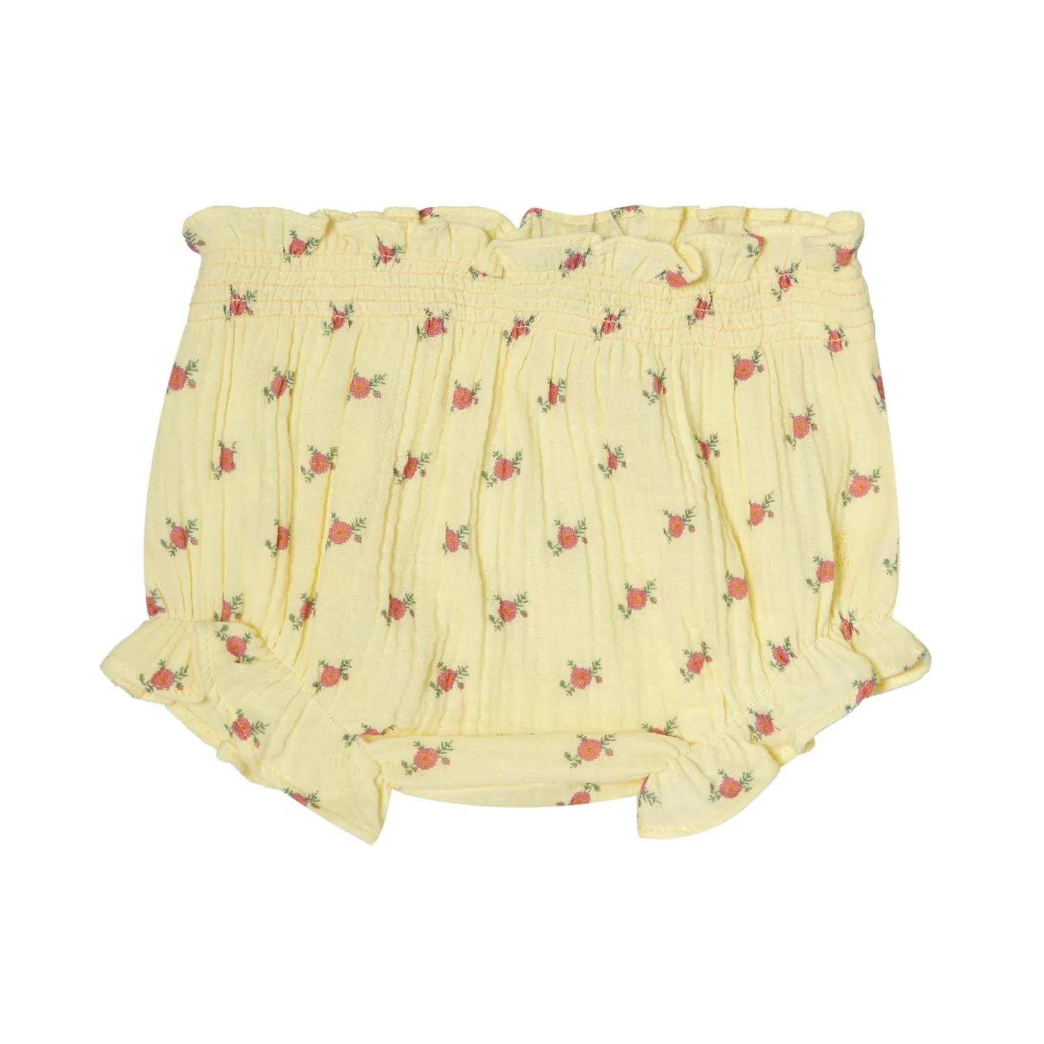 Tocoto Vintage Yellow Flower Print Bloomers