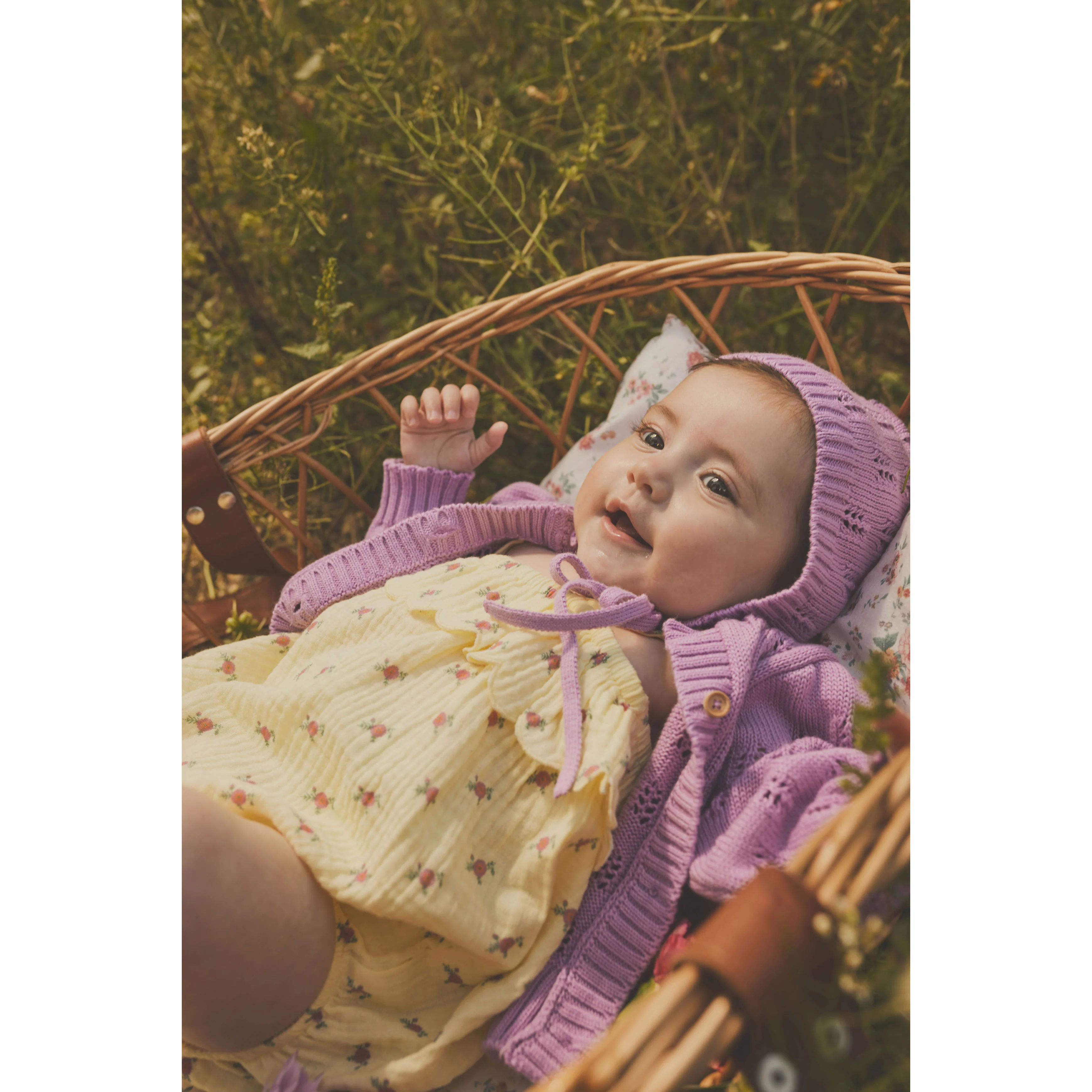 Tocoto Vintage Yellow Flower Print Romper - Image 2