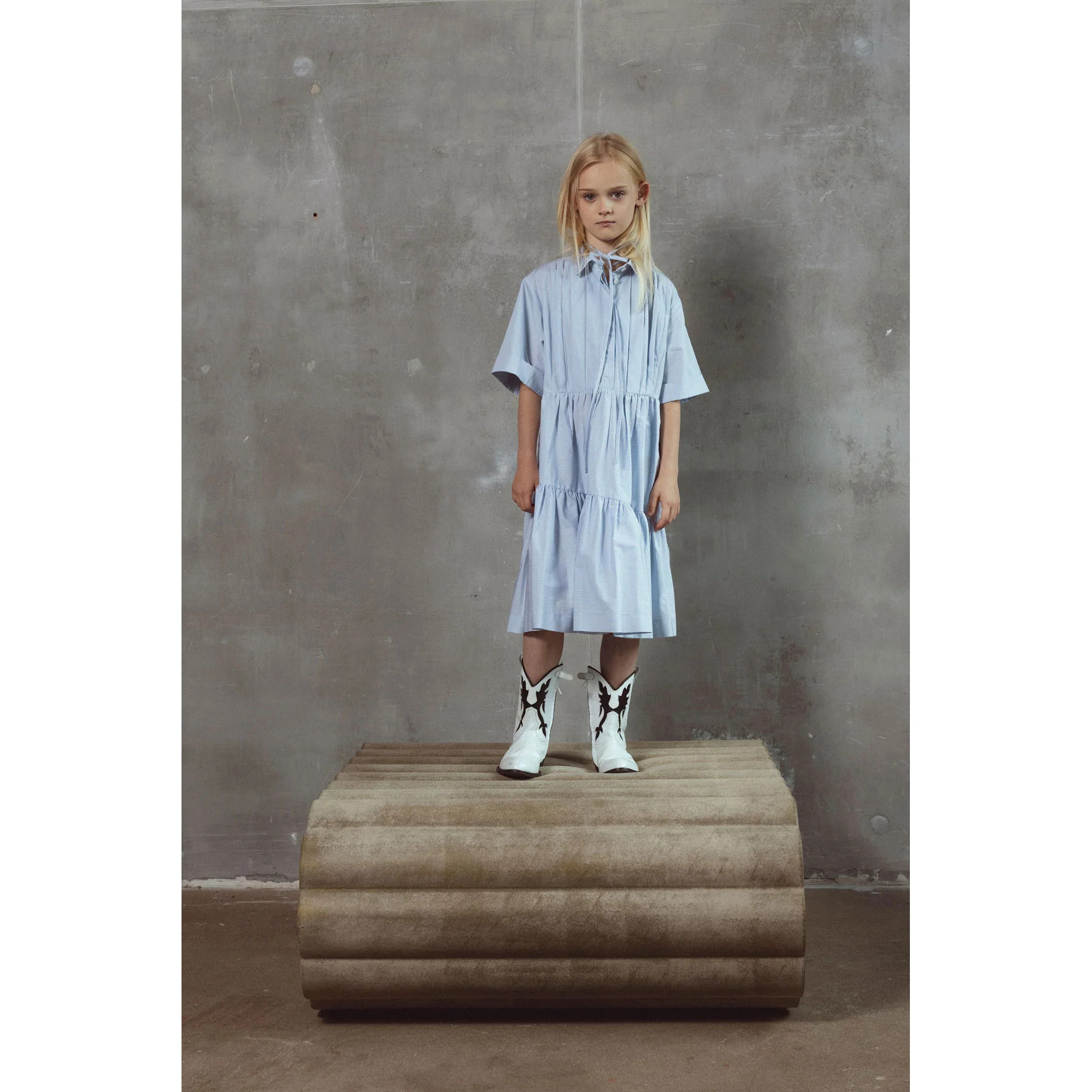 Unlabel Blue/Milk Stripes Dress - Image 2