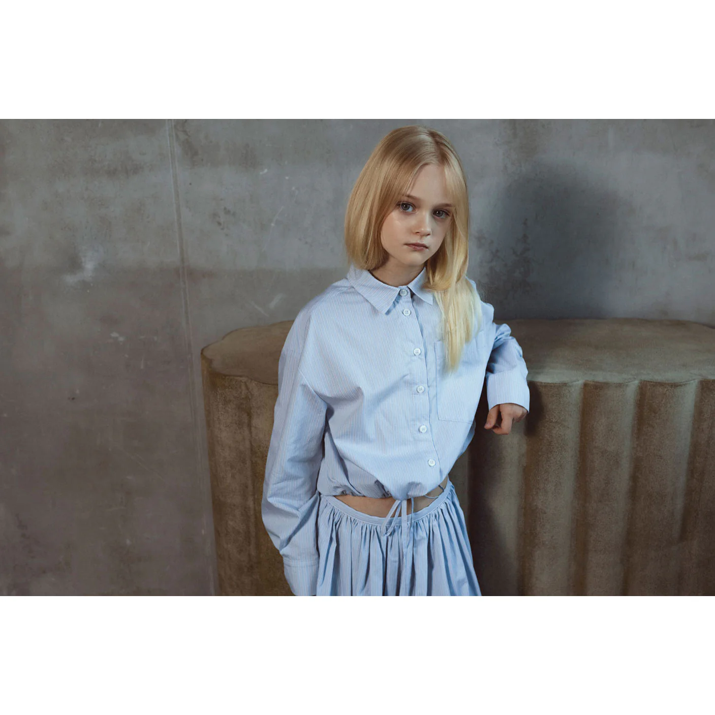 Unlabel Blue/Milk Stripes Shirt - Image 2