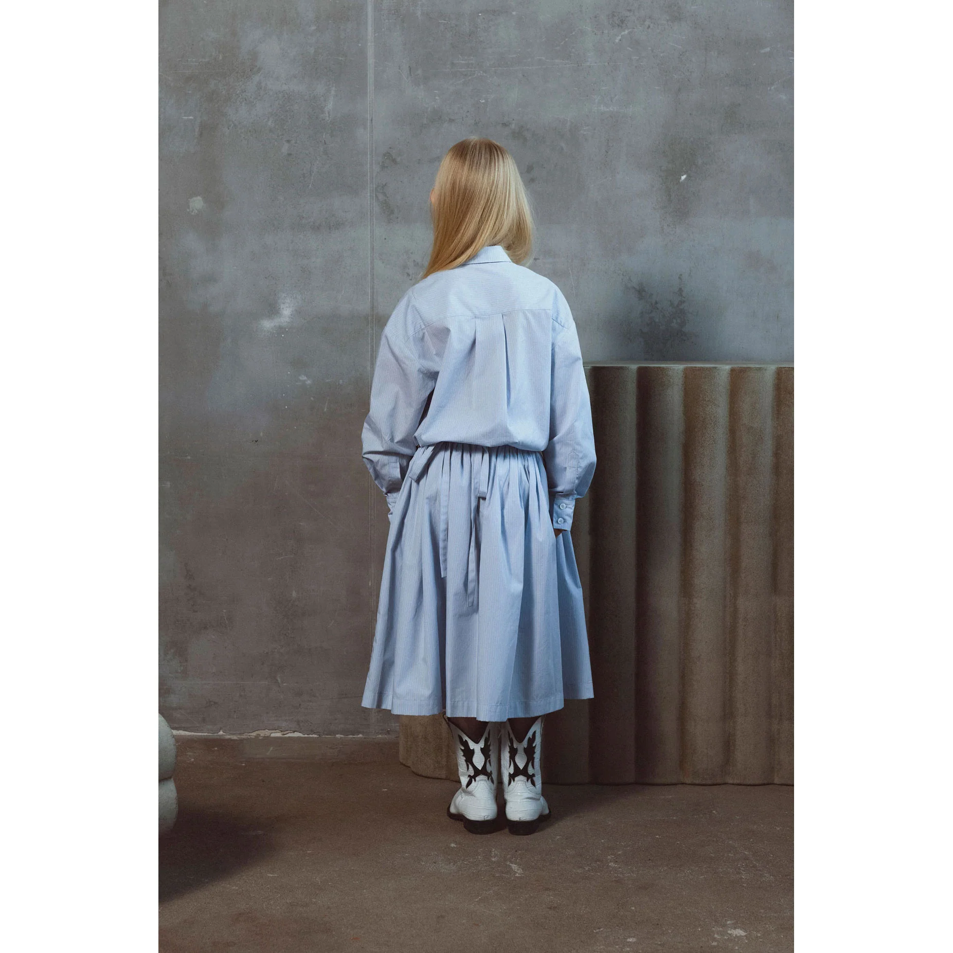 Unlabel Blue/Milk Stripes Shirt - Image 3