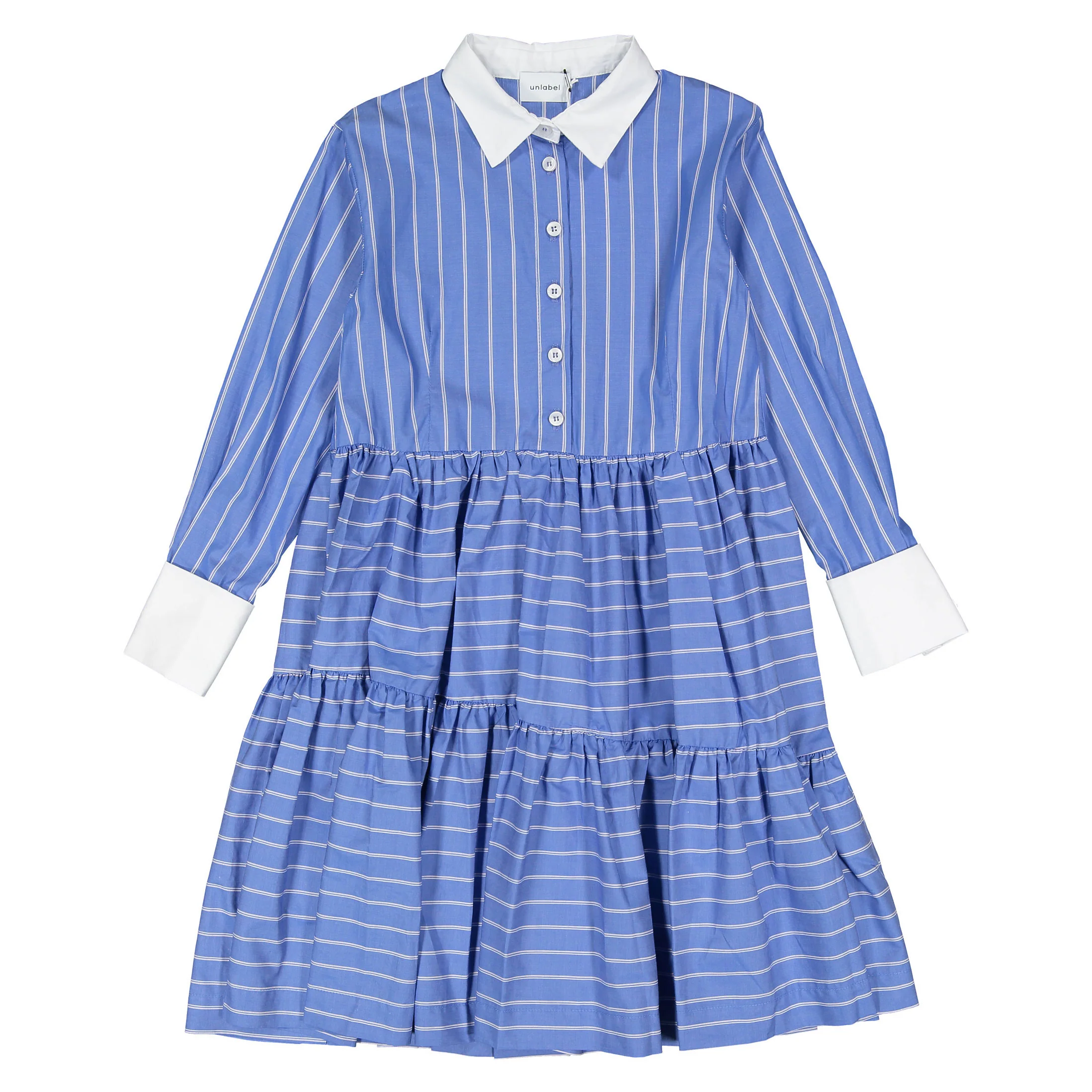 Unlabel Dark Blue Stripes East Dress