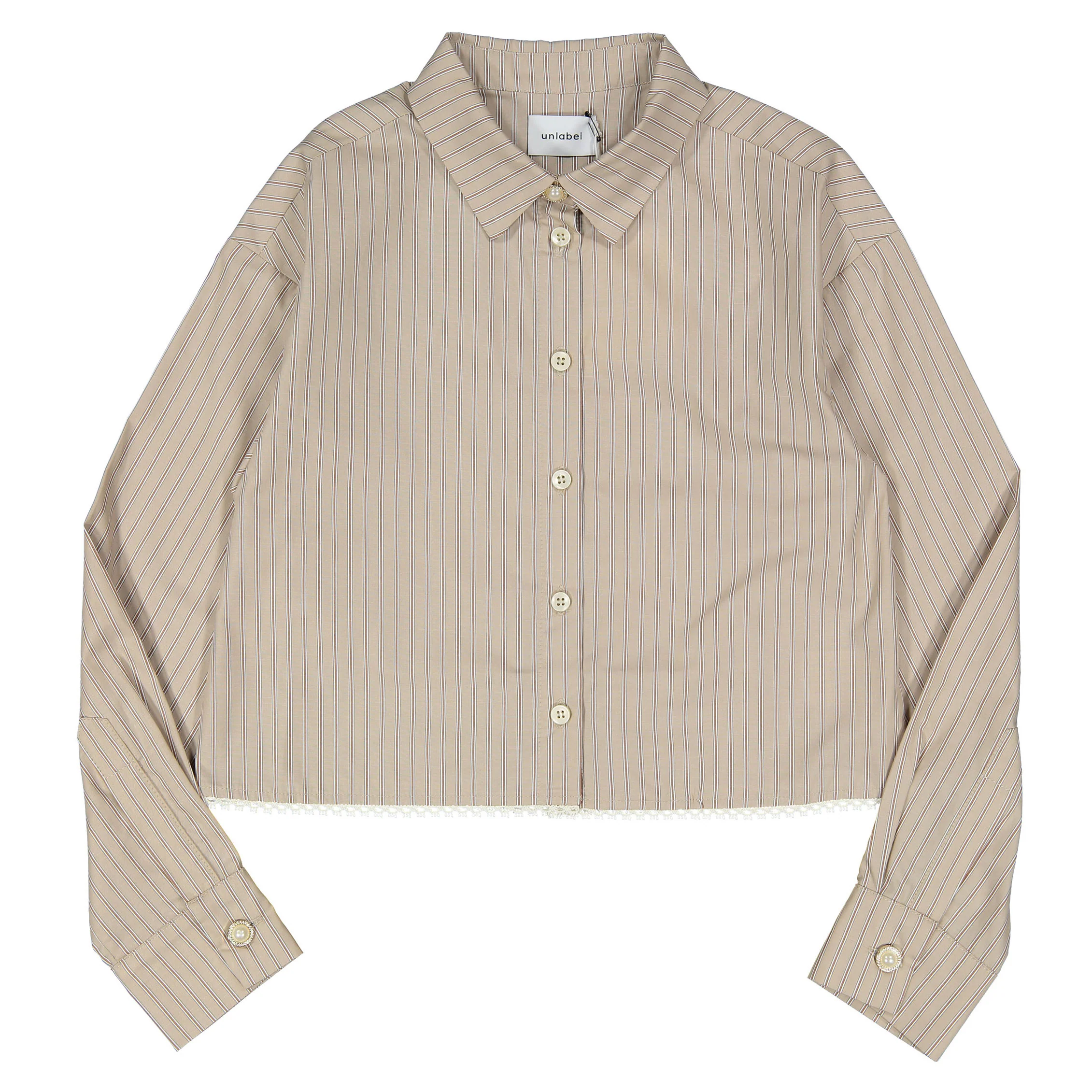 Unlabel Dark Sand Stripes Whisper Shirt