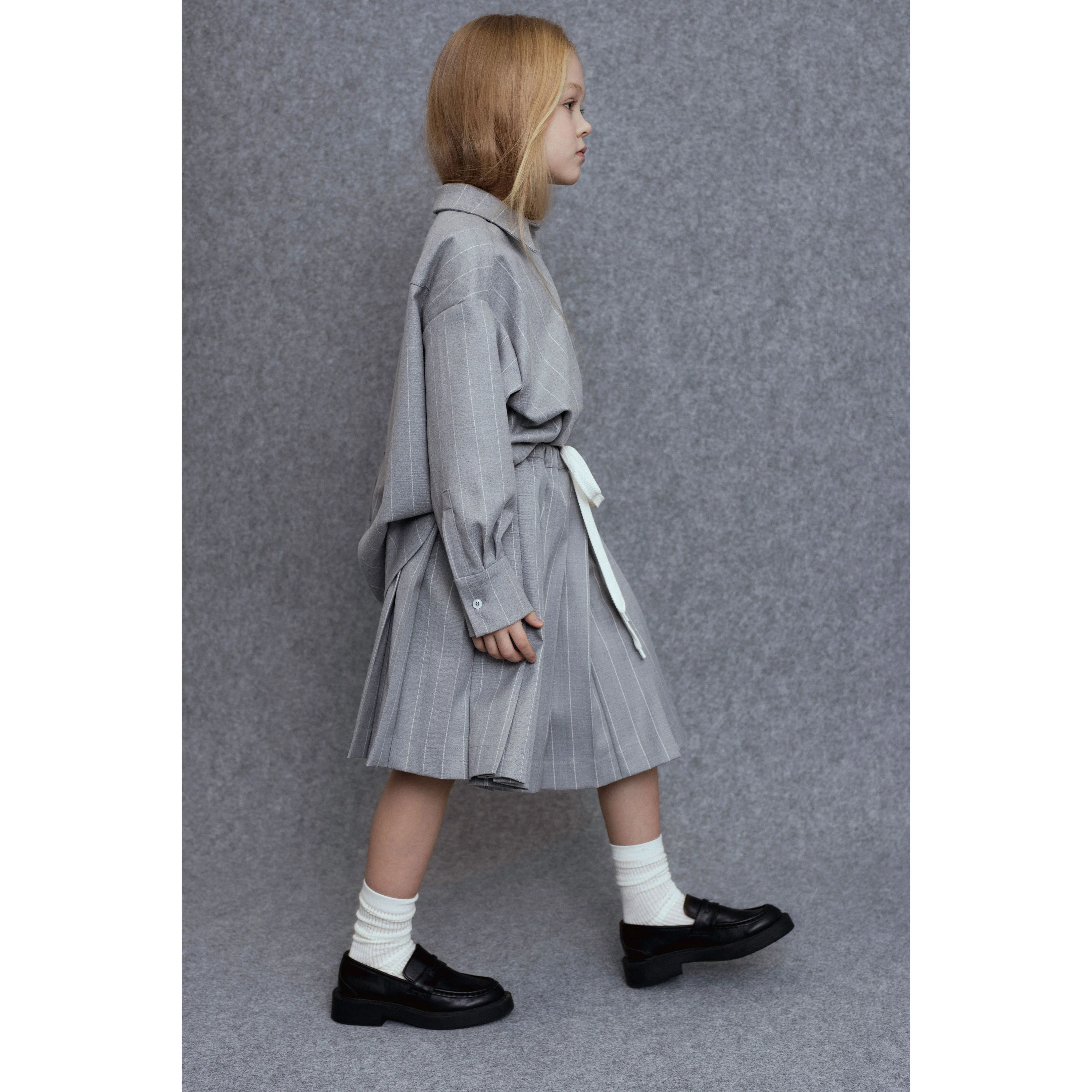 Unlabel Grey Stripes Lena Shirt - Image 3