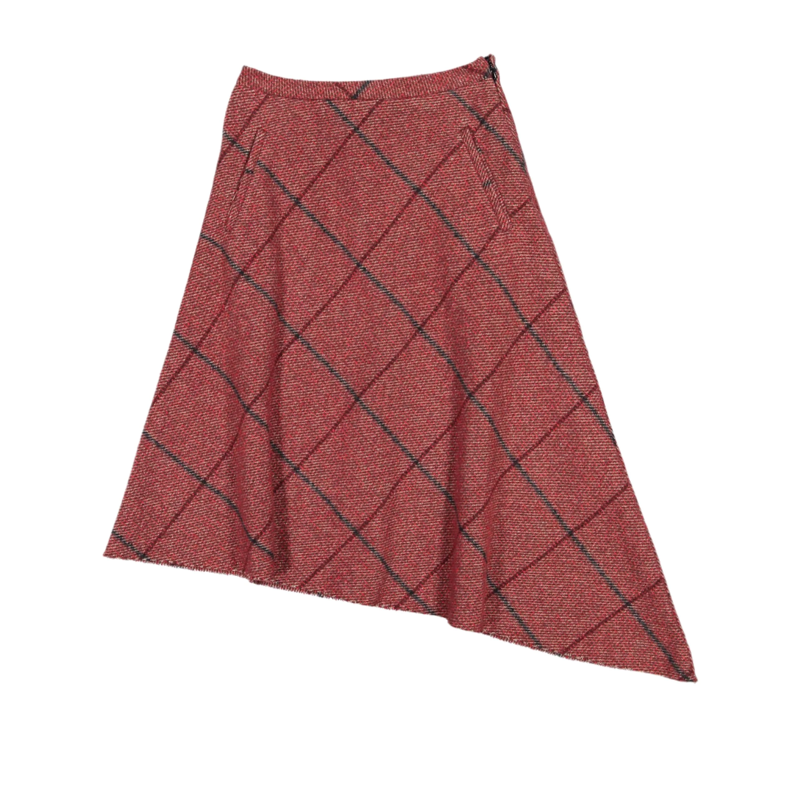 Unlabel Maroon Arrict Skirt