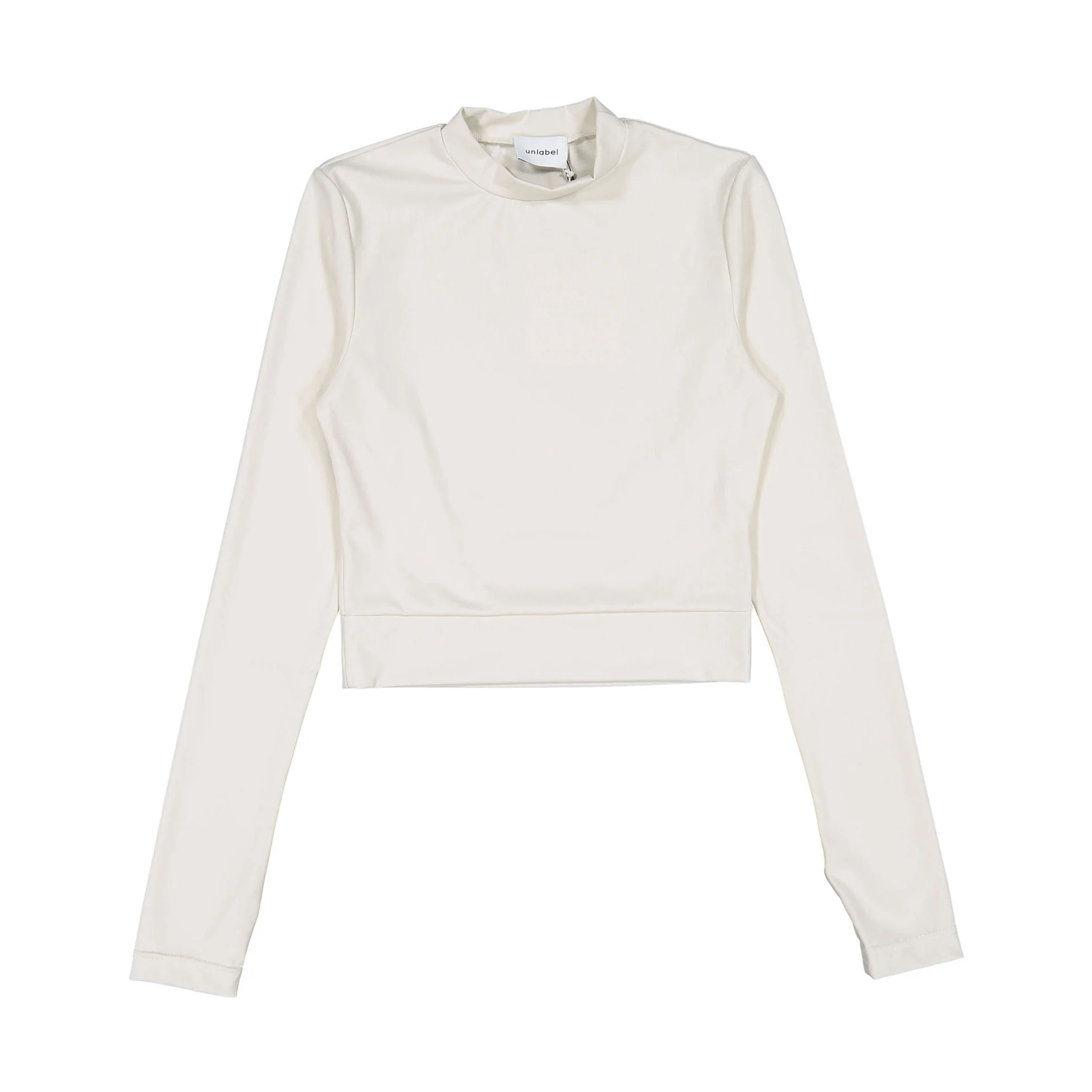 Unlabel Milk Colum Mock Tee