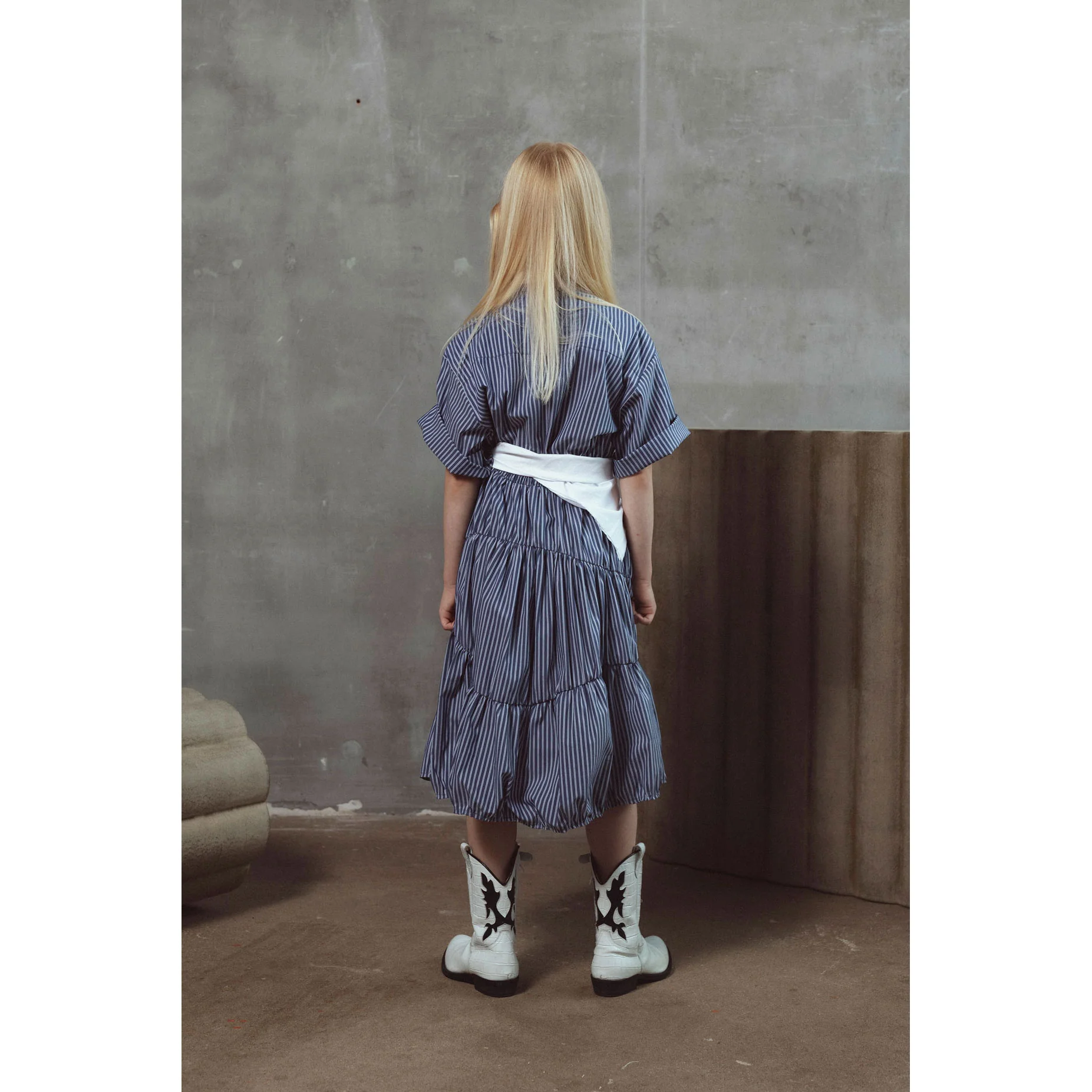 Unlabel Navy Stripes Dress - Image 3