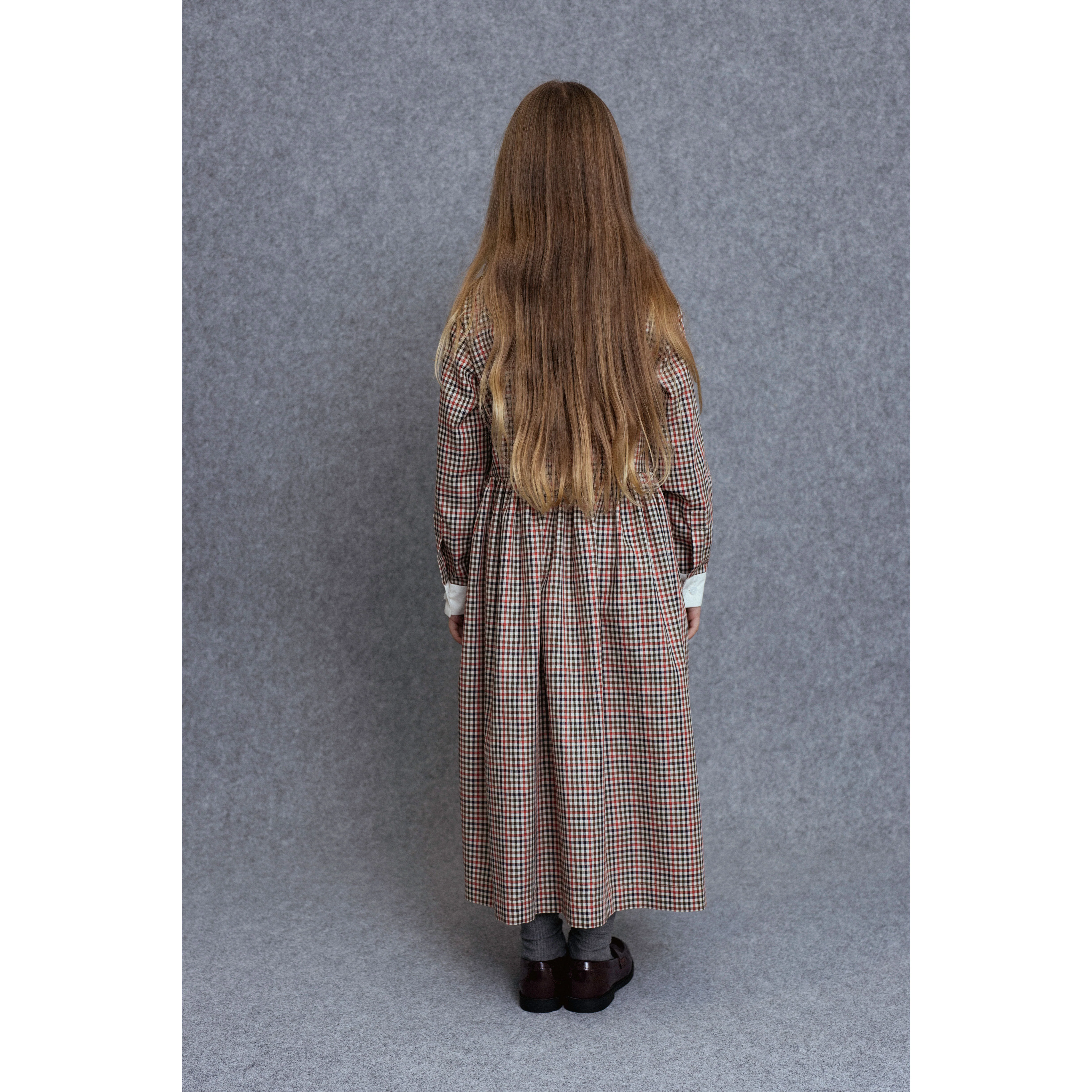 Unlabel Red Checks Sula Dress - Image 3