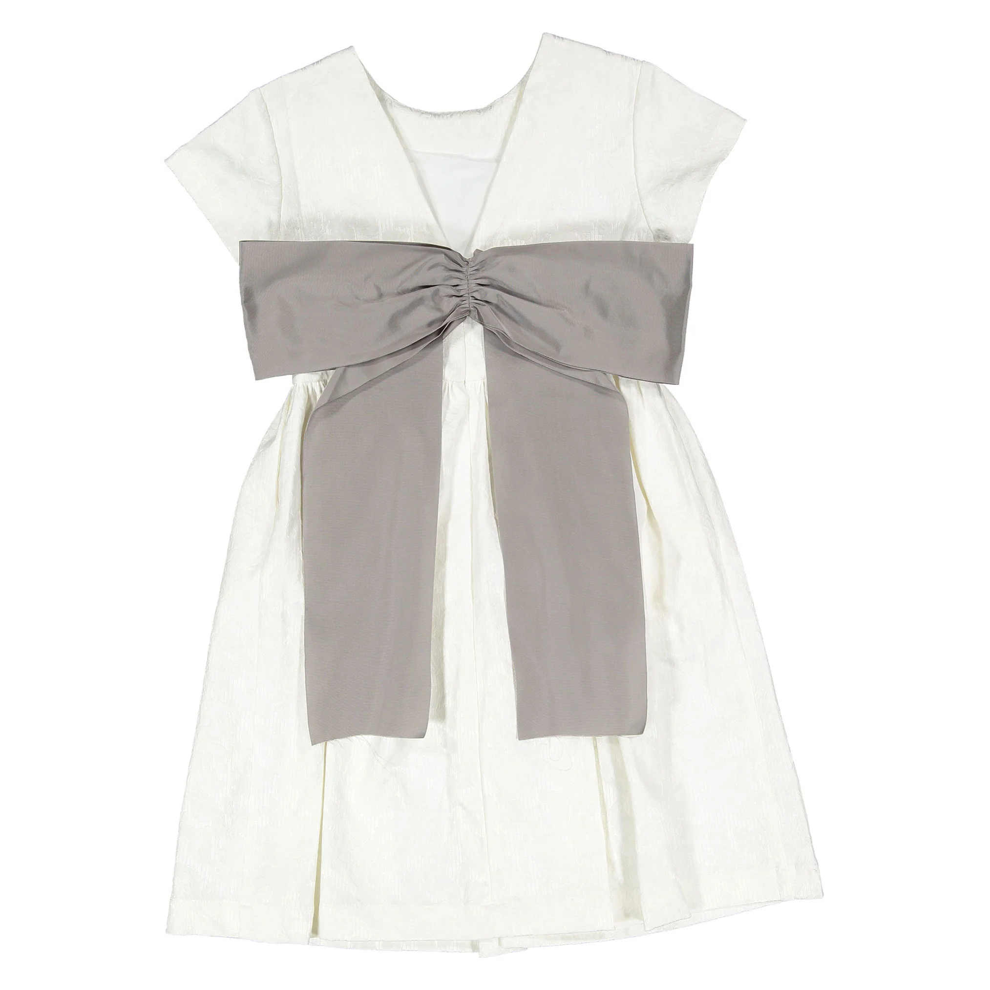 Unlabel White Jacquard Gust Dress - Image 2