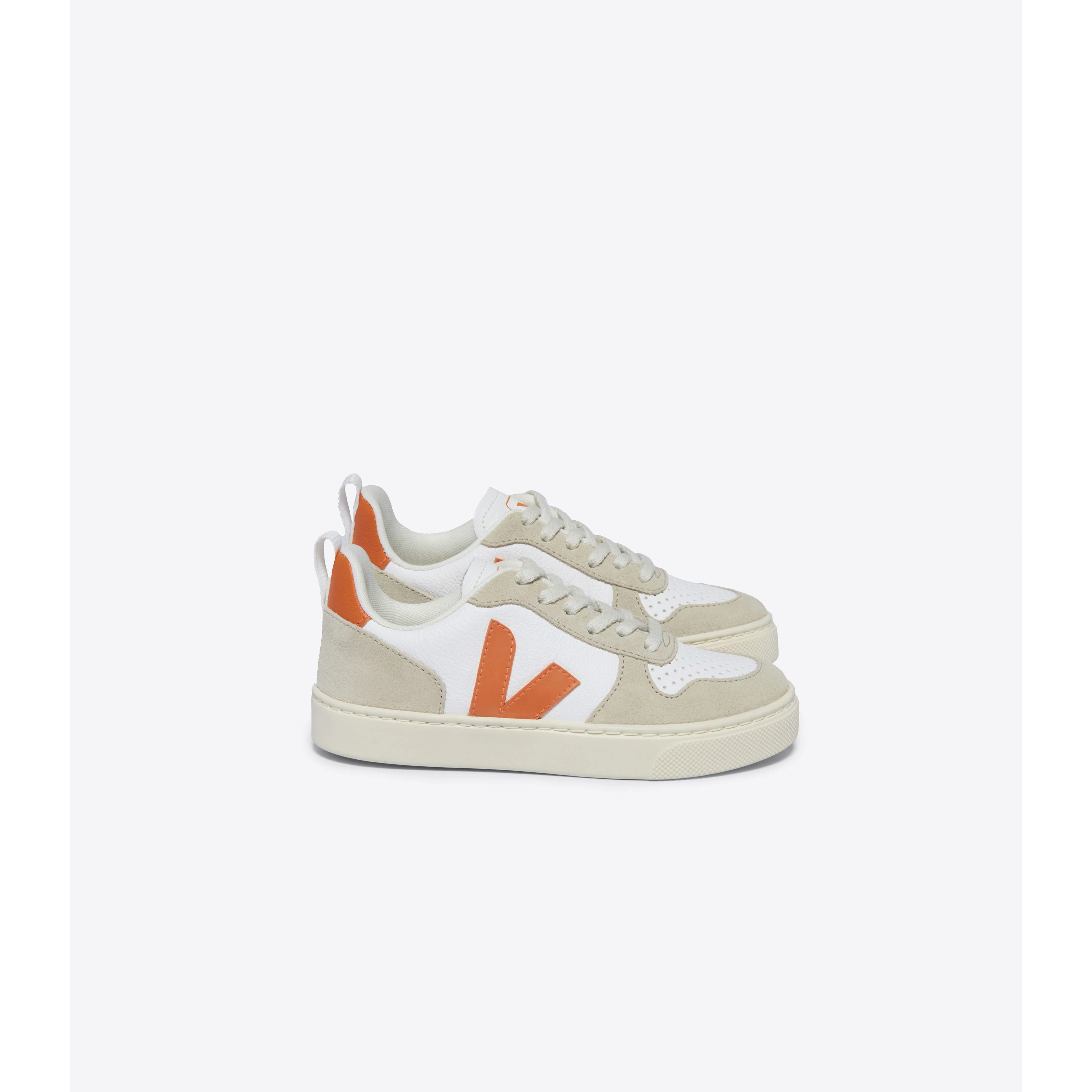 Veja Extra White/Furry/Almond Small V10 Sneakers - Image 3