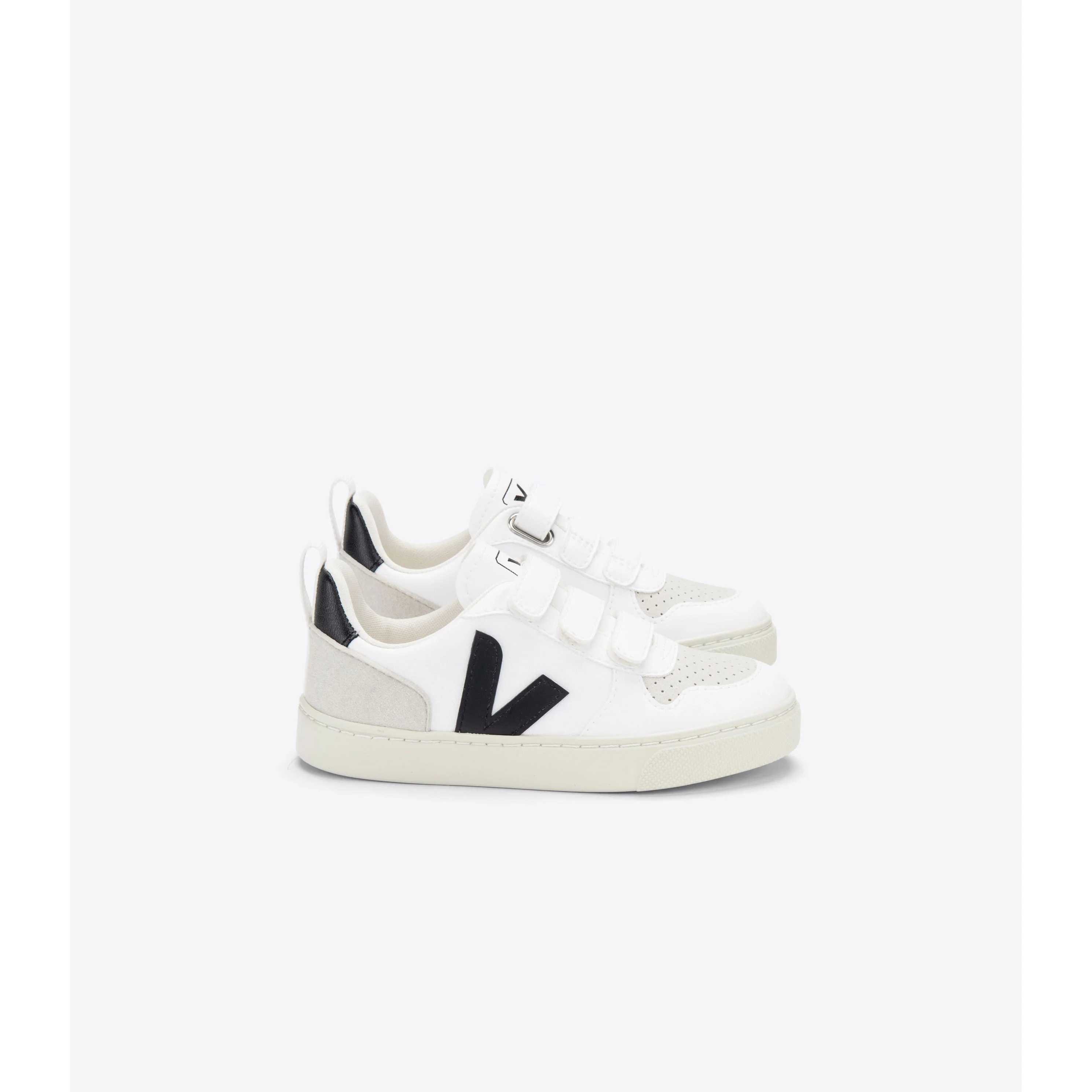 Veja White/Black Small V10 Sneakers - Image 2