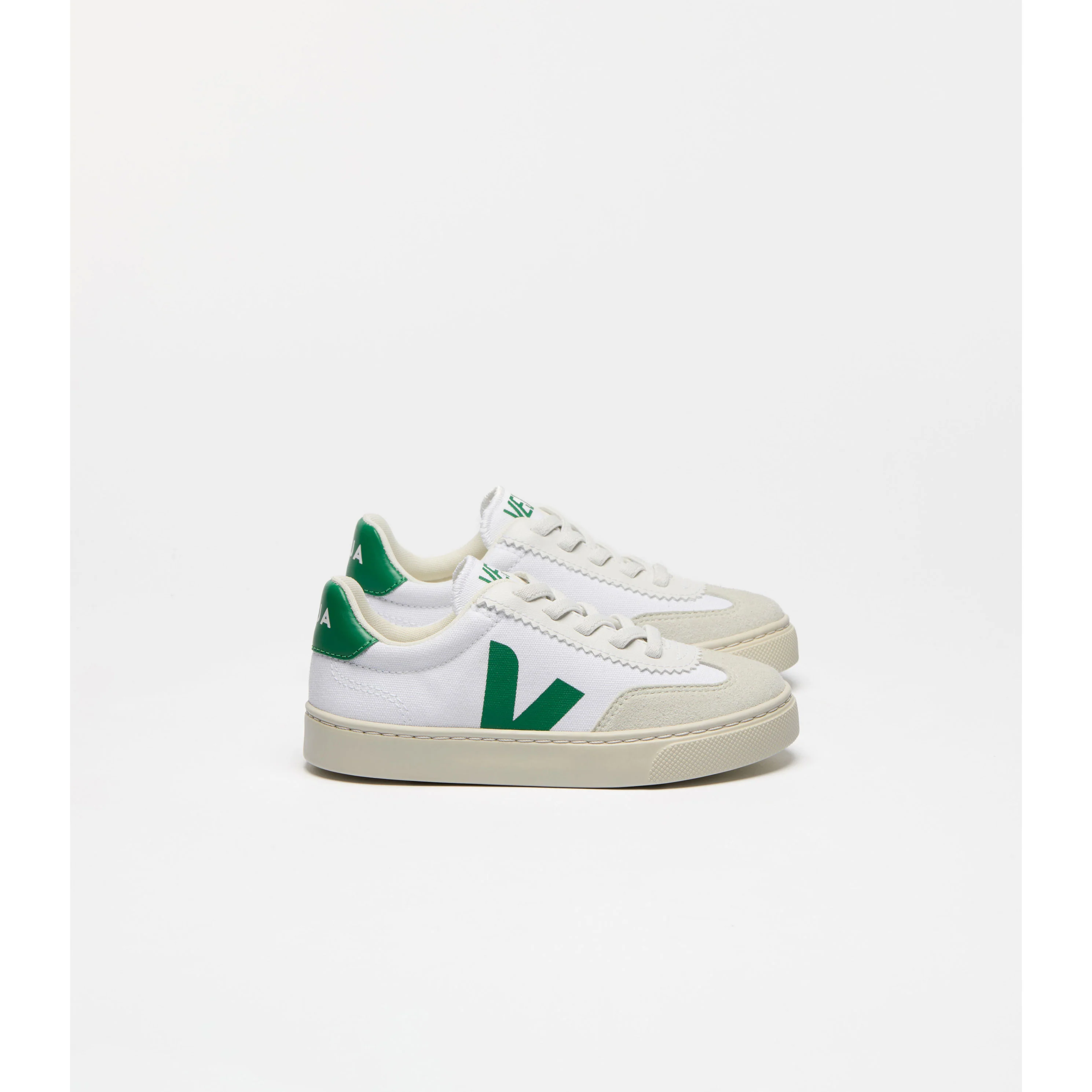 Veja White Emeraude Volley Canvas Sneakers - Image 2