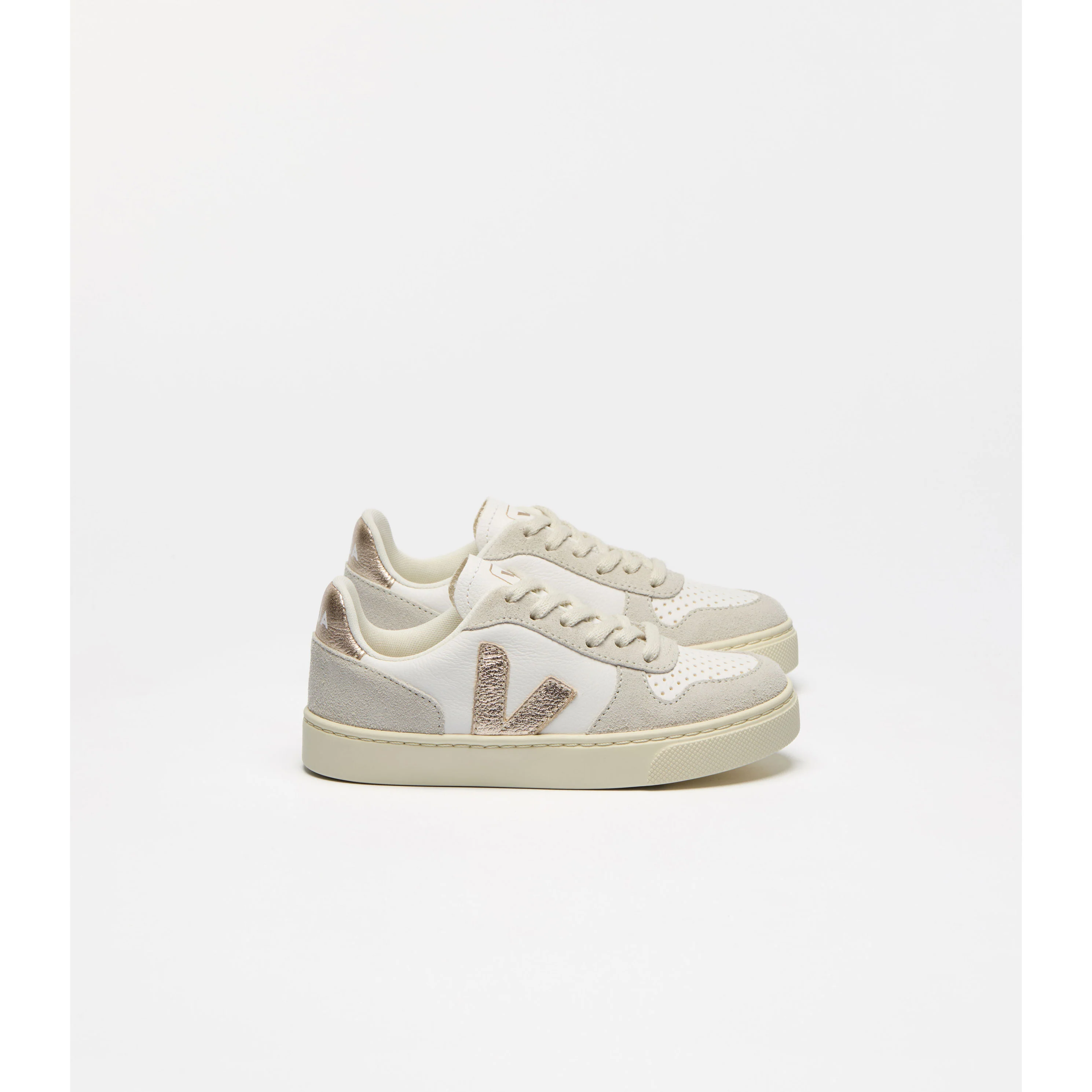 Veja White Platine Natural V-10 Sneakers - Image 2