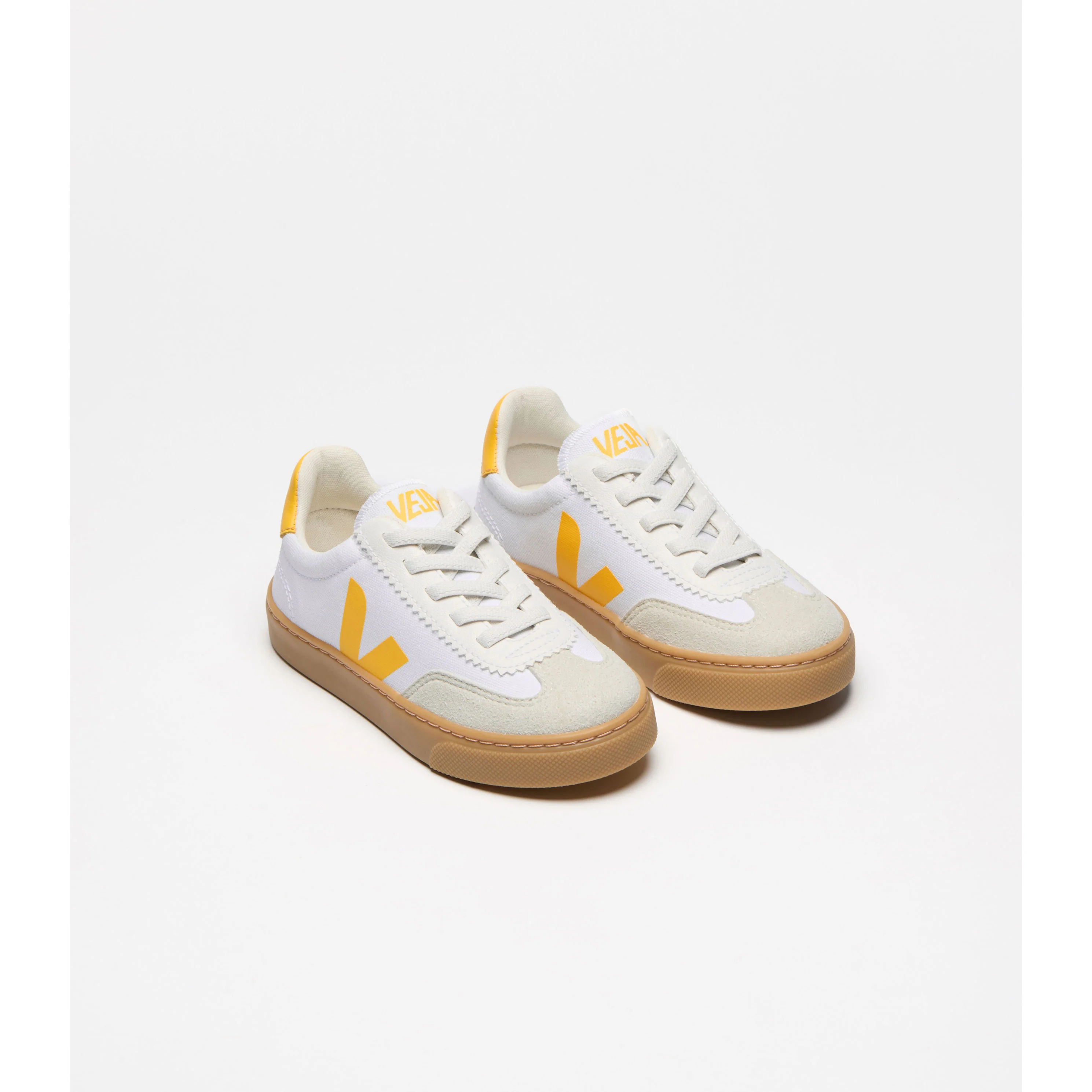 Veja White Sunshine Volley Canvas Sneakers