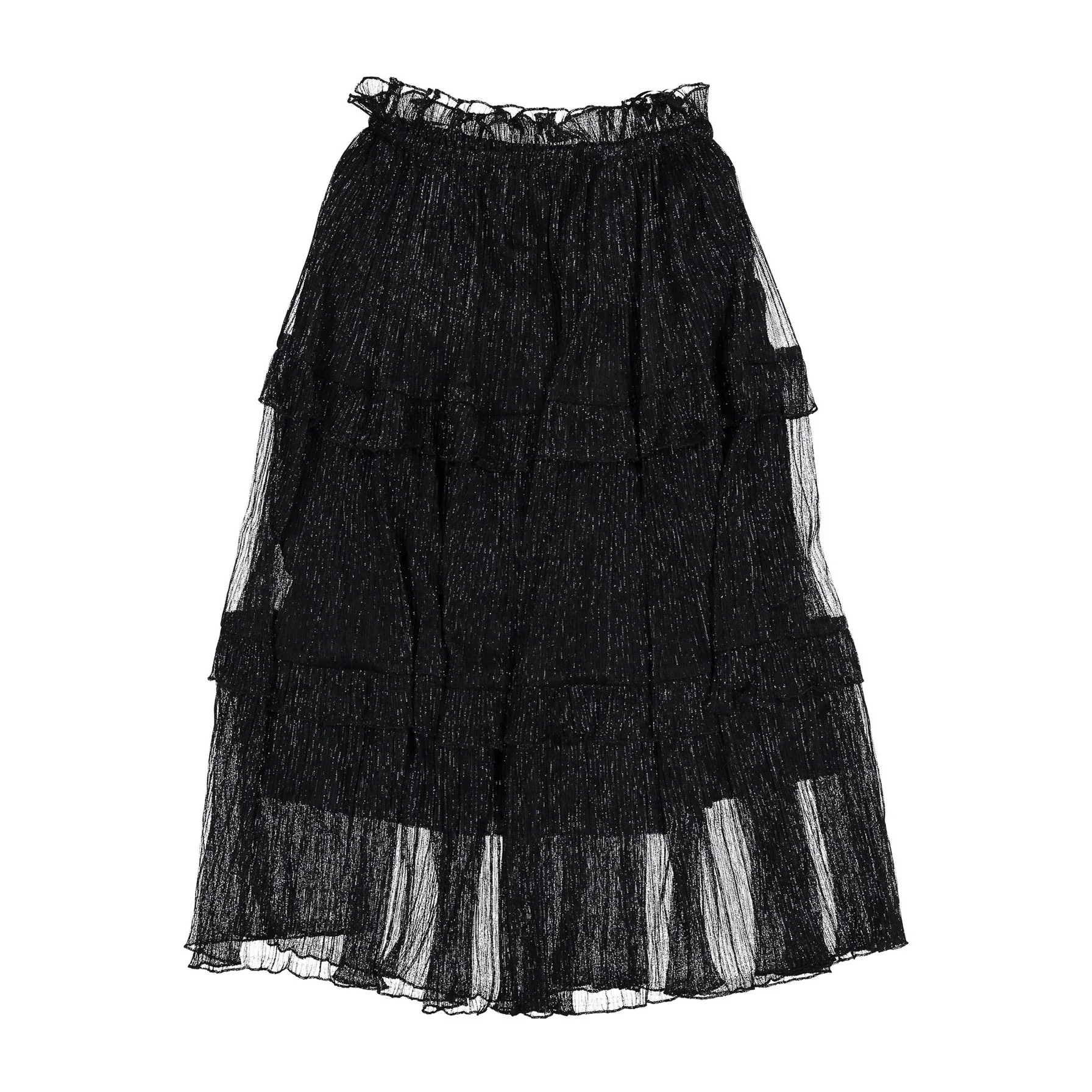 Venera Arapu Black Lurex Glowjoy Skirt