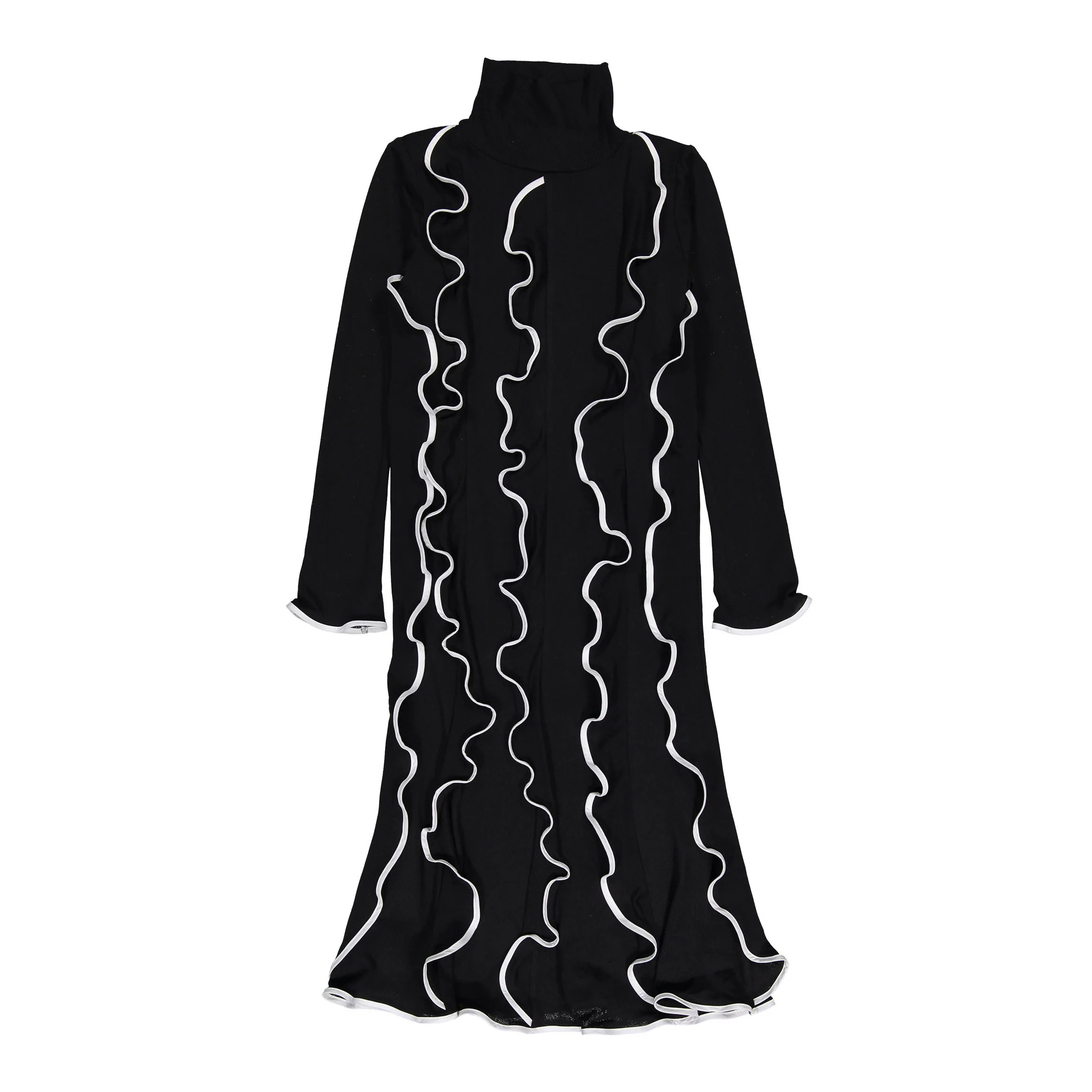 Venera Arapu Black Paneled Naboocrush Dress