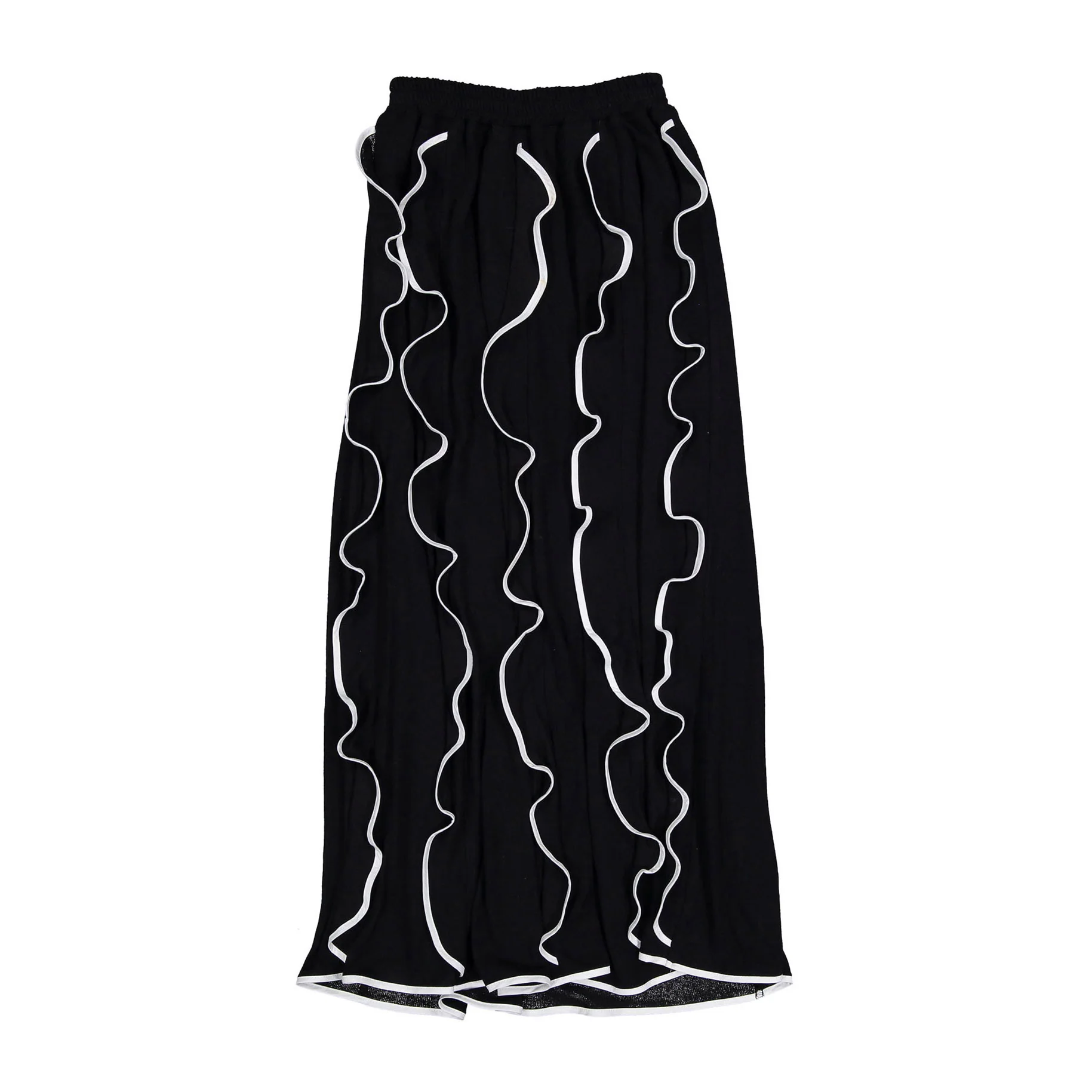 Venera Arapu Black Paneled Naboopack Skirt