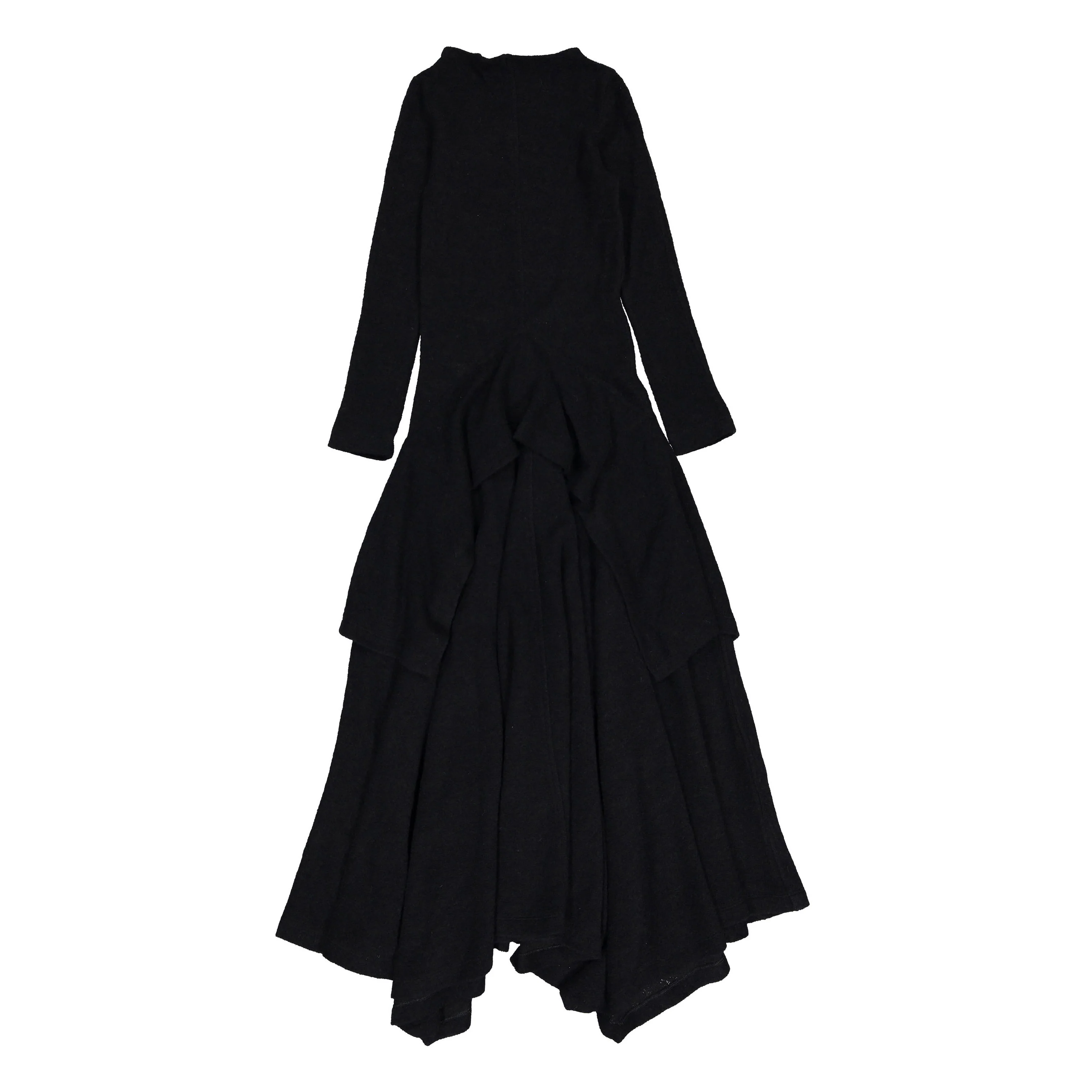 Venera Arapu Black Wool Sweetloop Dress