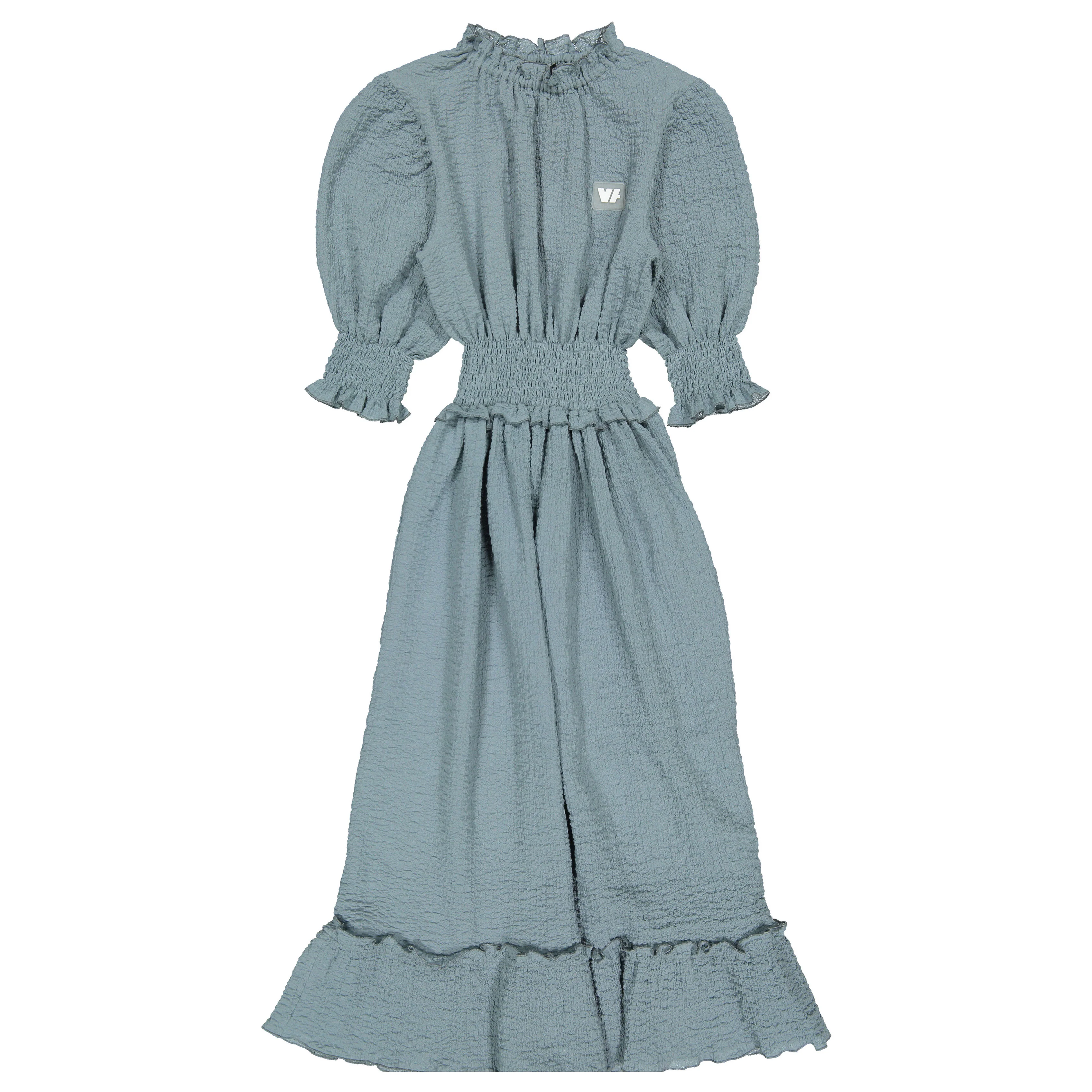 Venera Arapu Blue Crunchy Candy Maxi Dress
