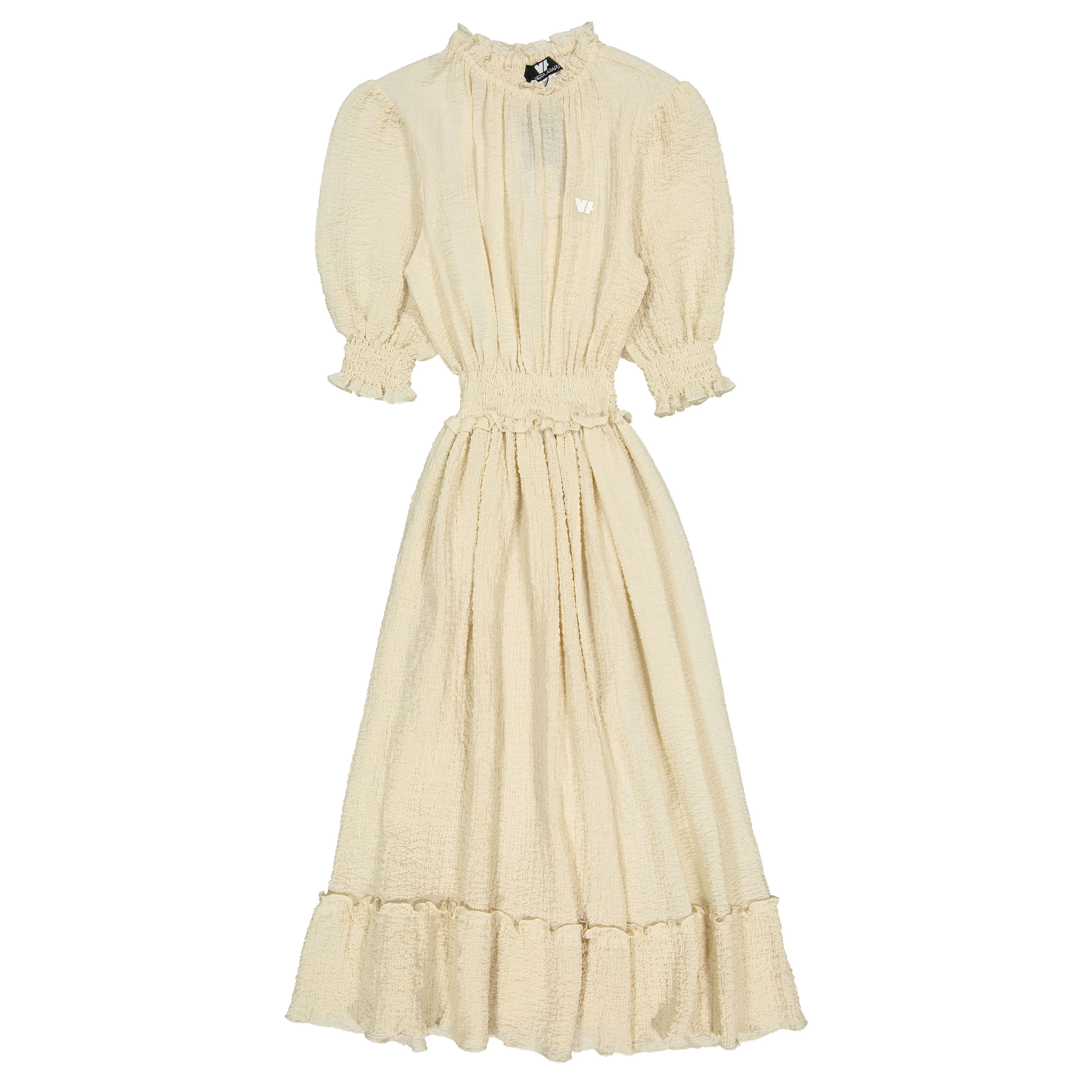 Venera Arapu Ecru Crunchy Candy Maxi Dress