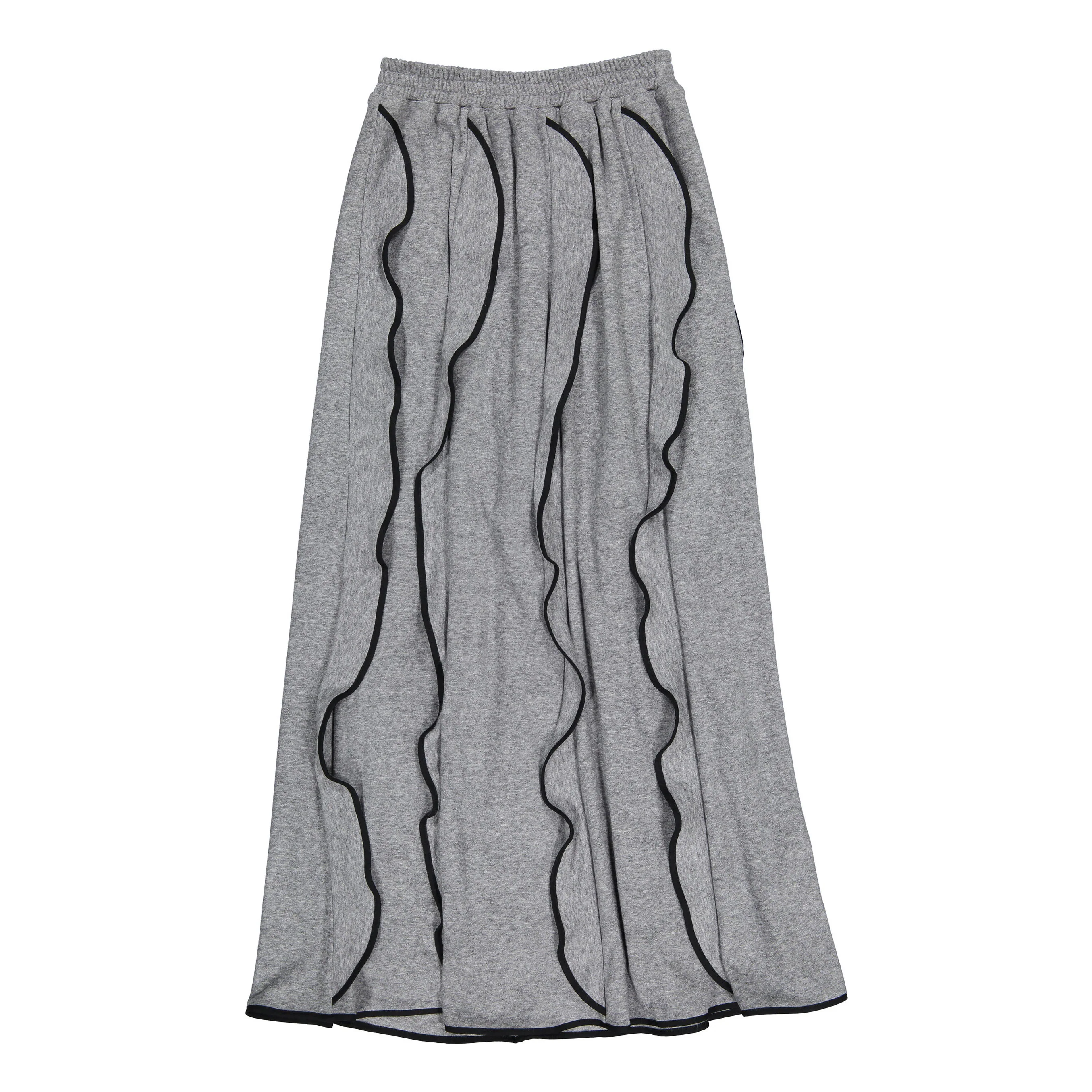 Venera Arapu Grey Paneled Naboopack Skirt