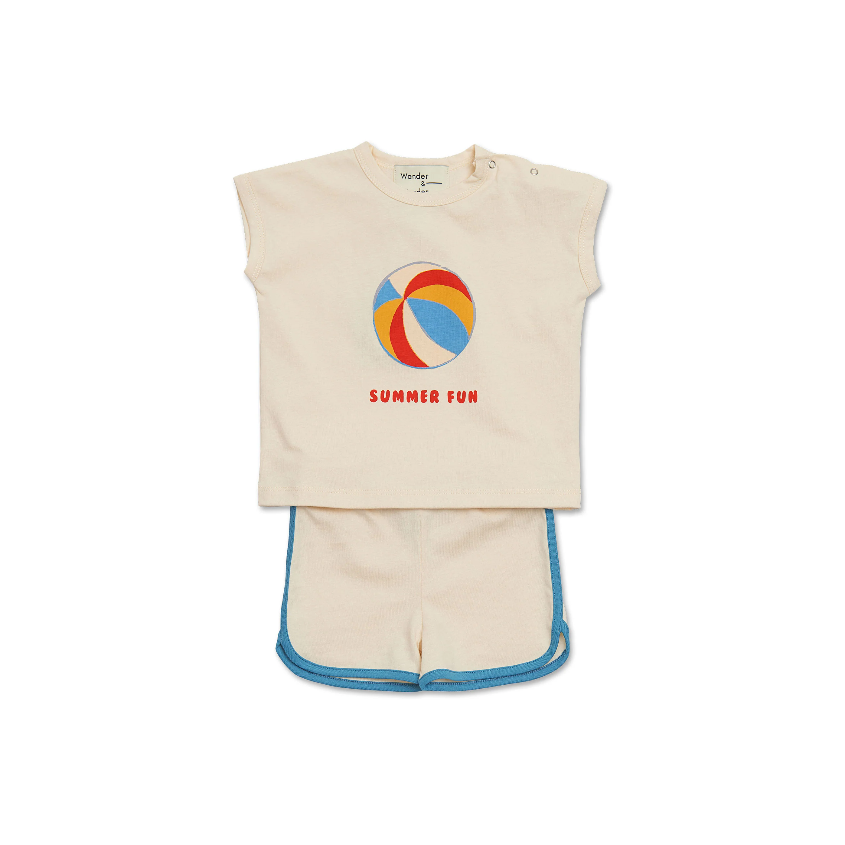 Wander and Wonder  Ecru Baby Tank Set