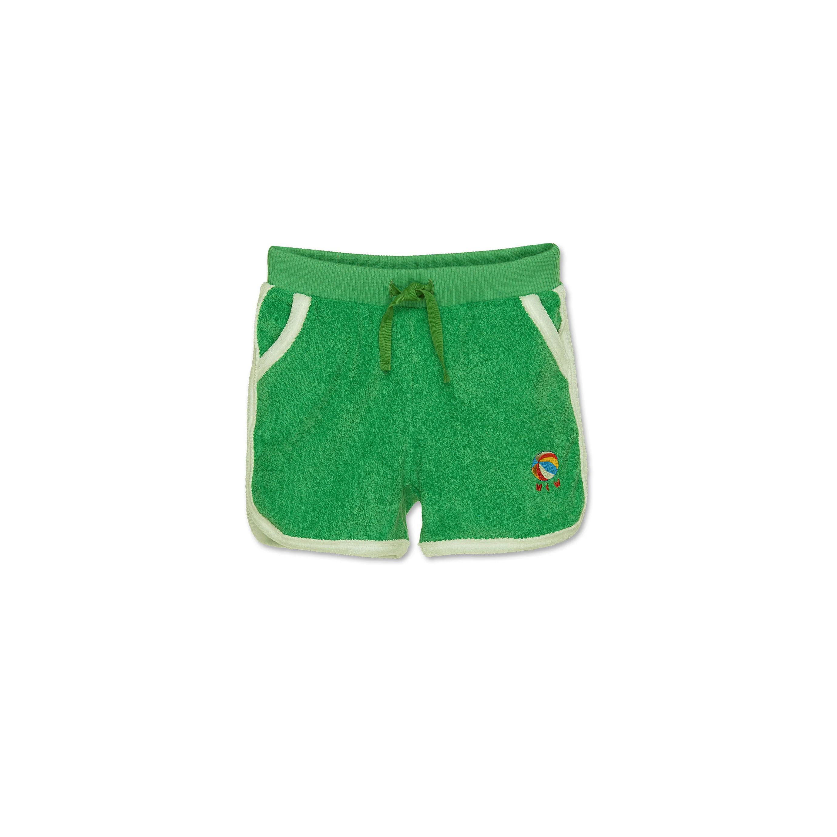 Wander and Wonder  Lime Terry Gym Shorts