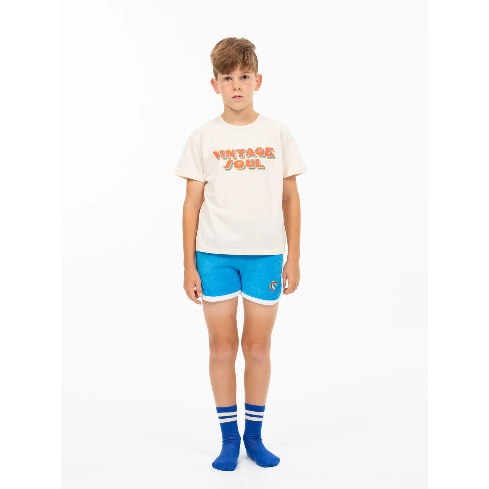 Wander and Wonder Periwinkle Stripe Socks - Image 2