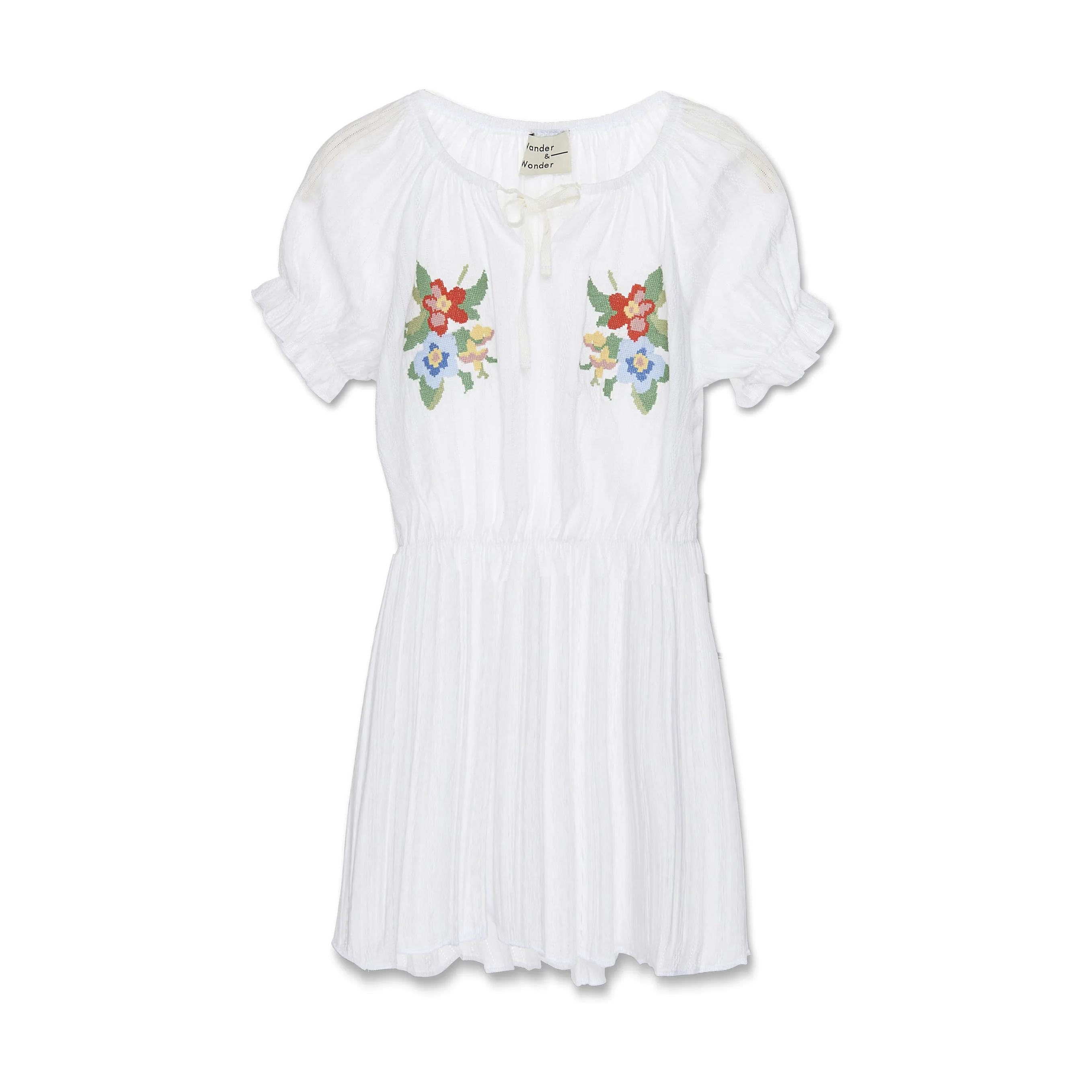 Wander and Wonder  White Needlework Dress