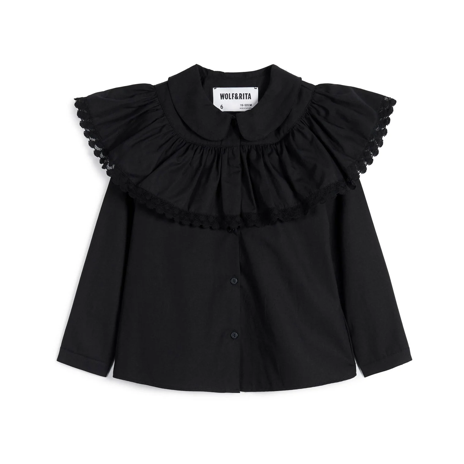 Wolf and Rita Black Alzira Blouse