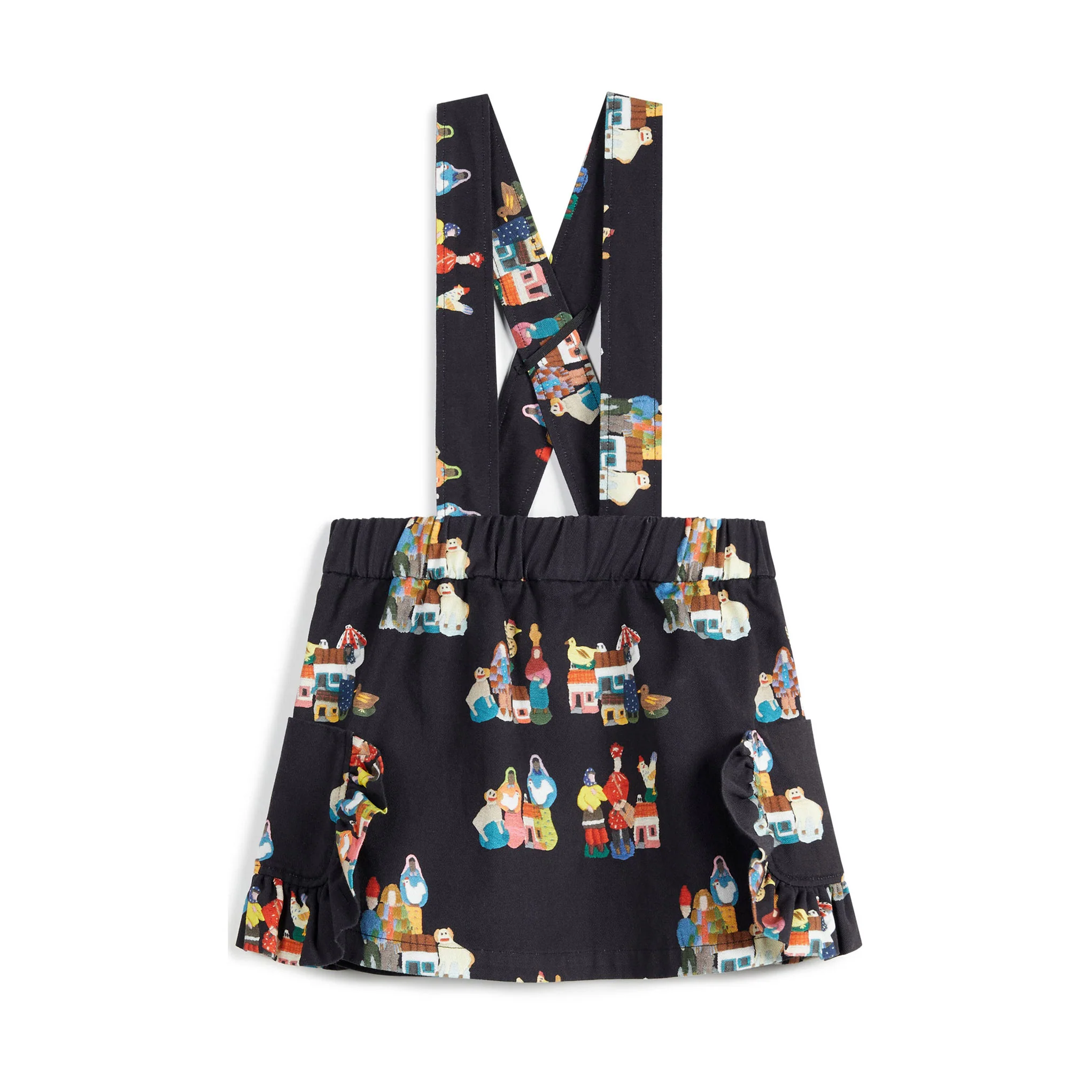 Wolf and Rita Black Fado Celina Suspender Skirt