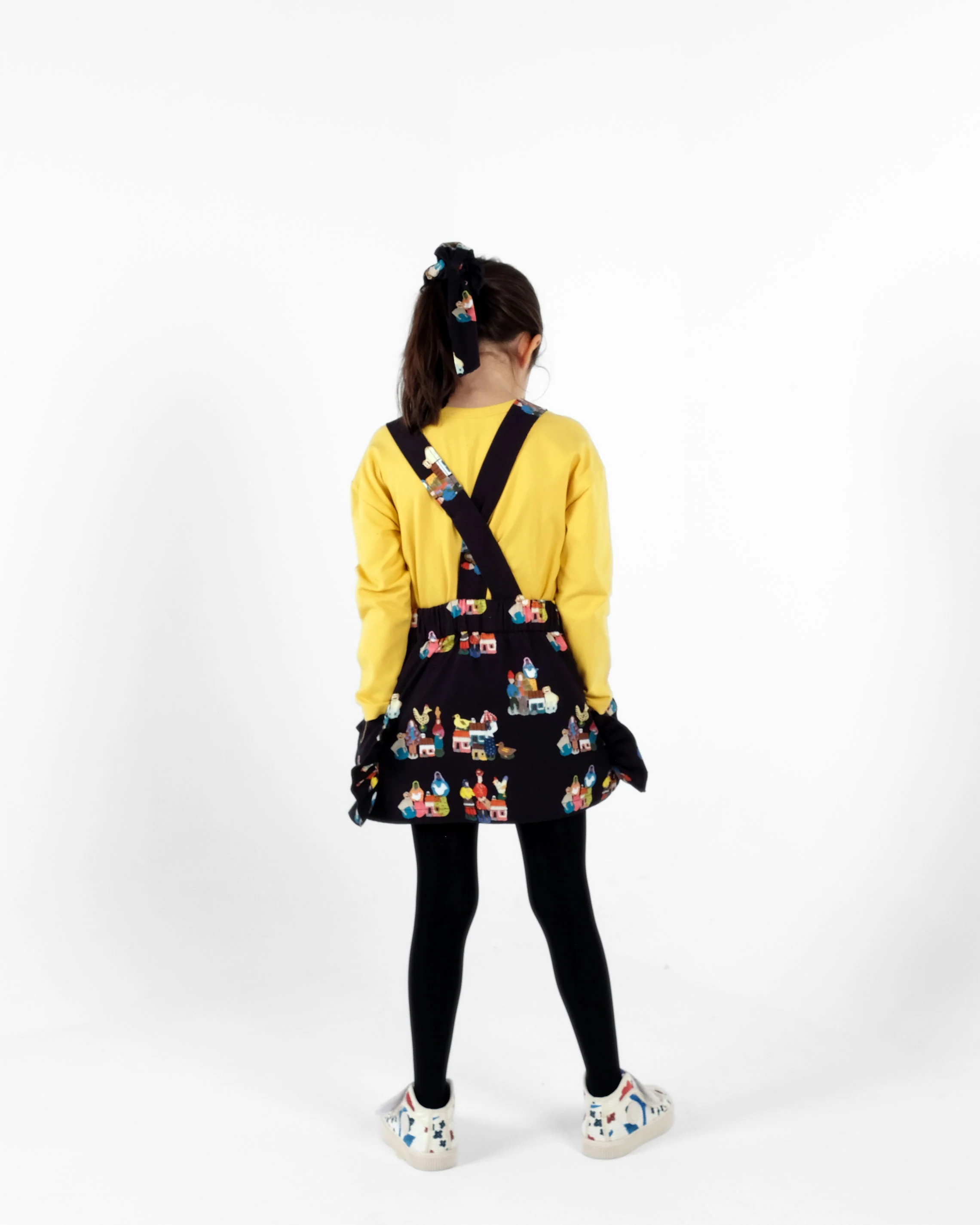 Wolf and Rita Black Fado Celina Suspender Skirt - Image 4