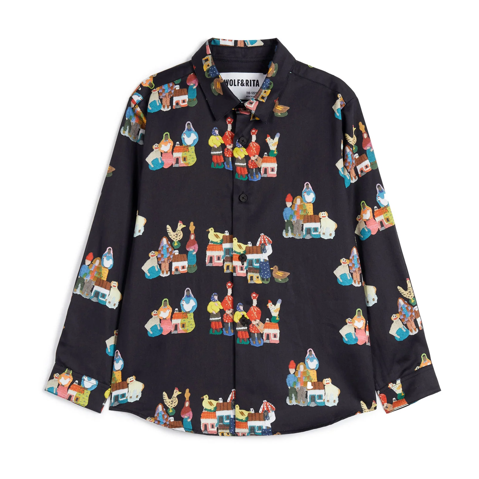 Wolf and Rita Black Fado Roberto Shirt