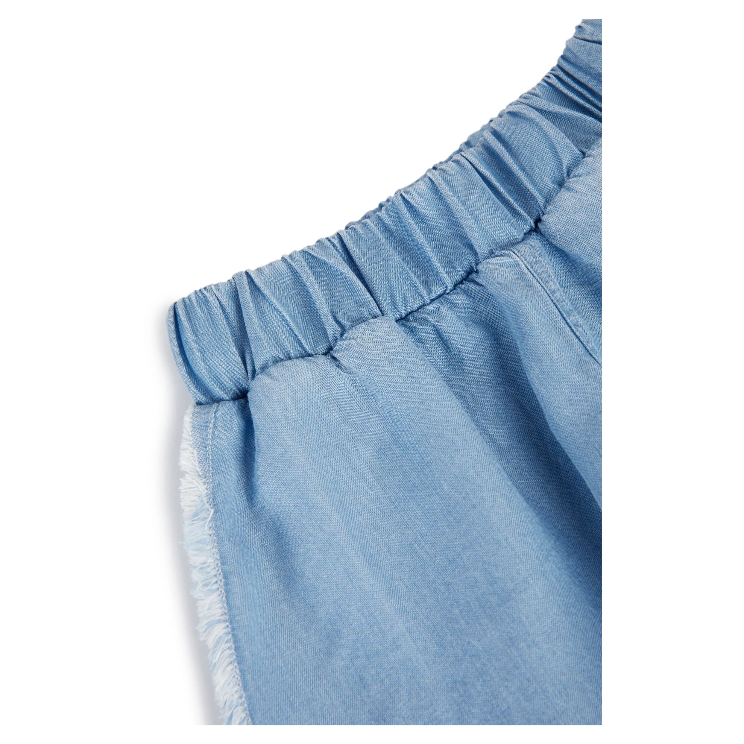 Wolf and Rita Light Denim Augusto Shorts - Image 3