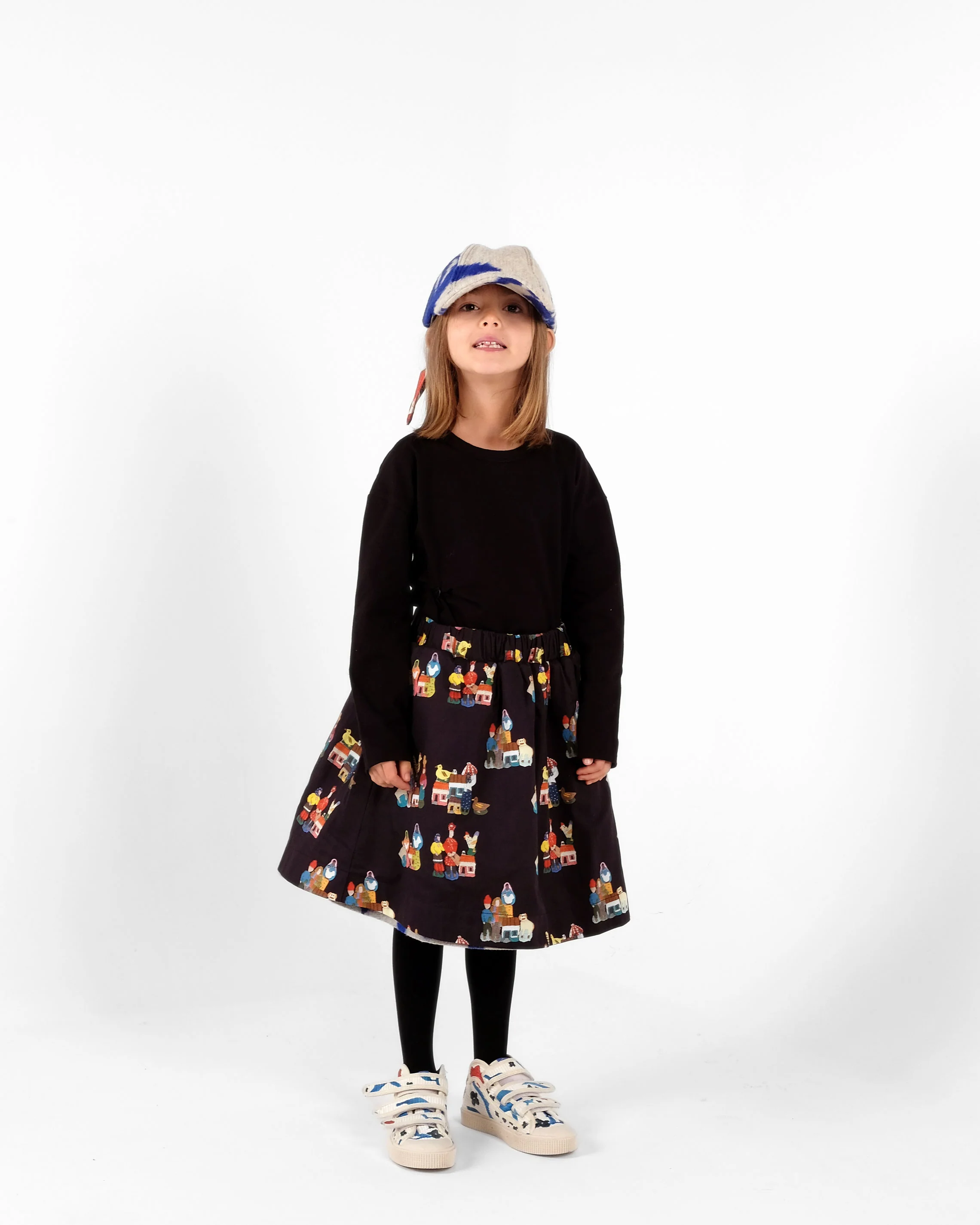 Wolf and Rita Beige Azulejo Skirt - Image 2