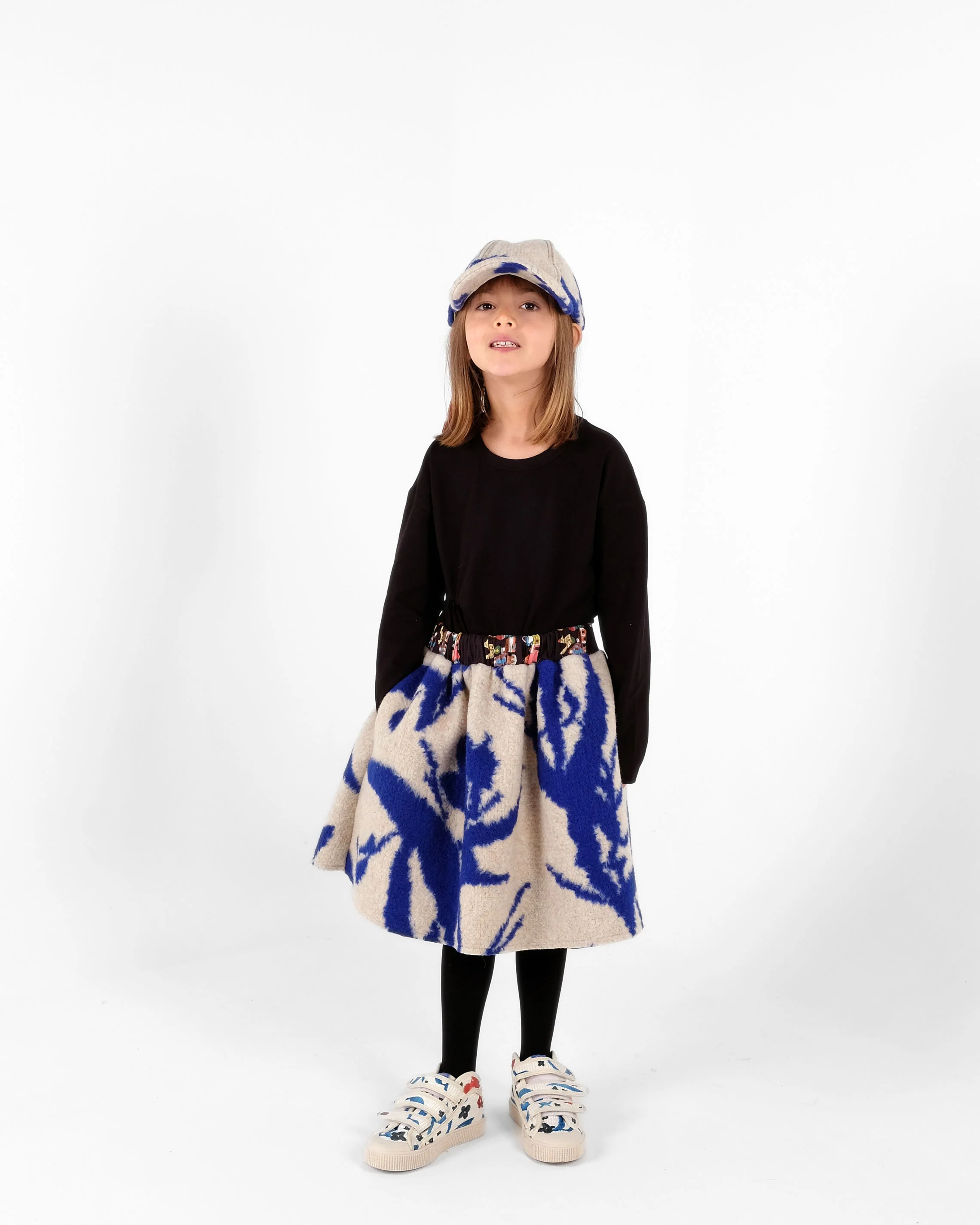 Wolf and Rita Beige Azulejo Skirt - Image 4